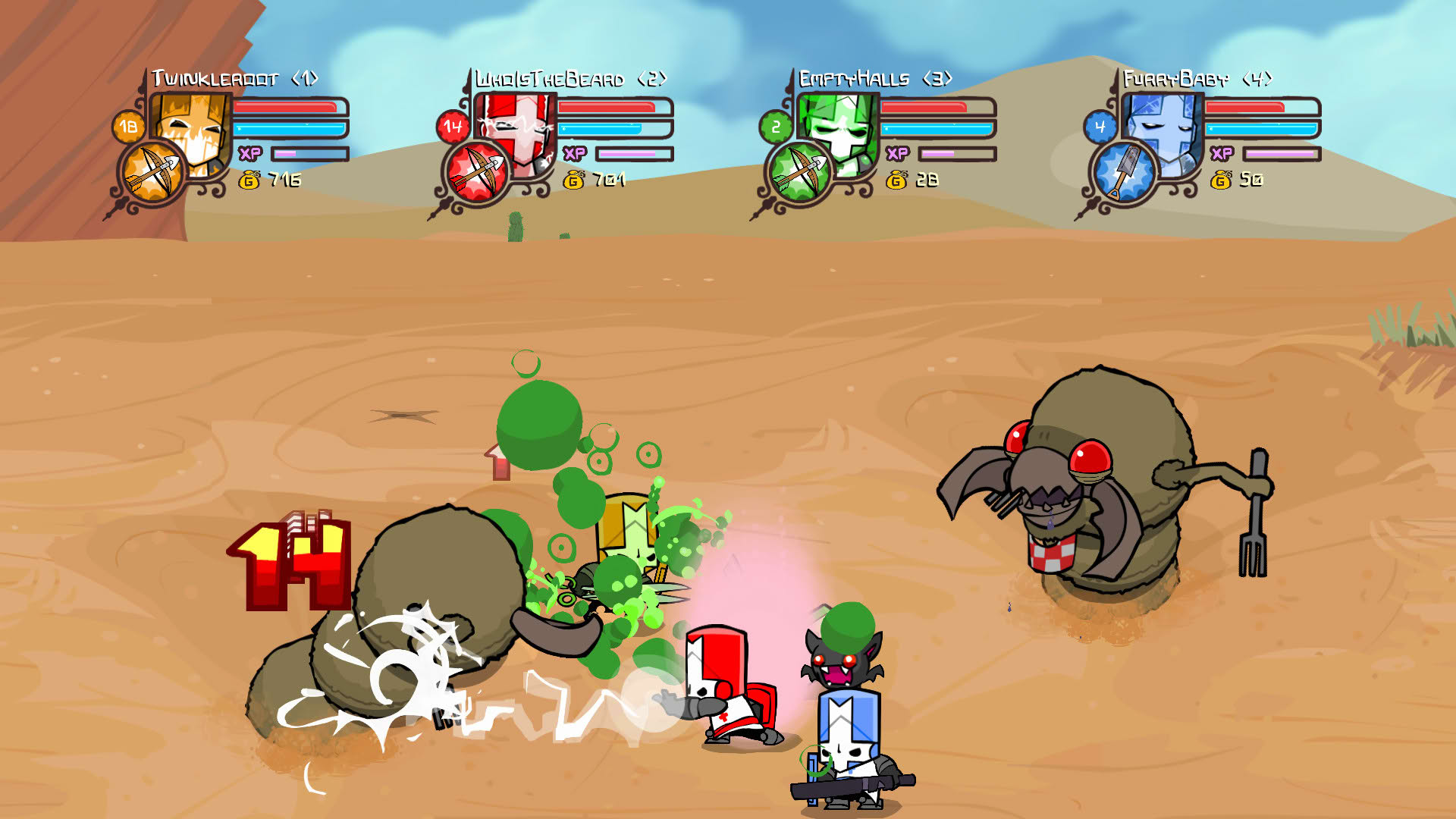 Screenshot for Castle Crashers