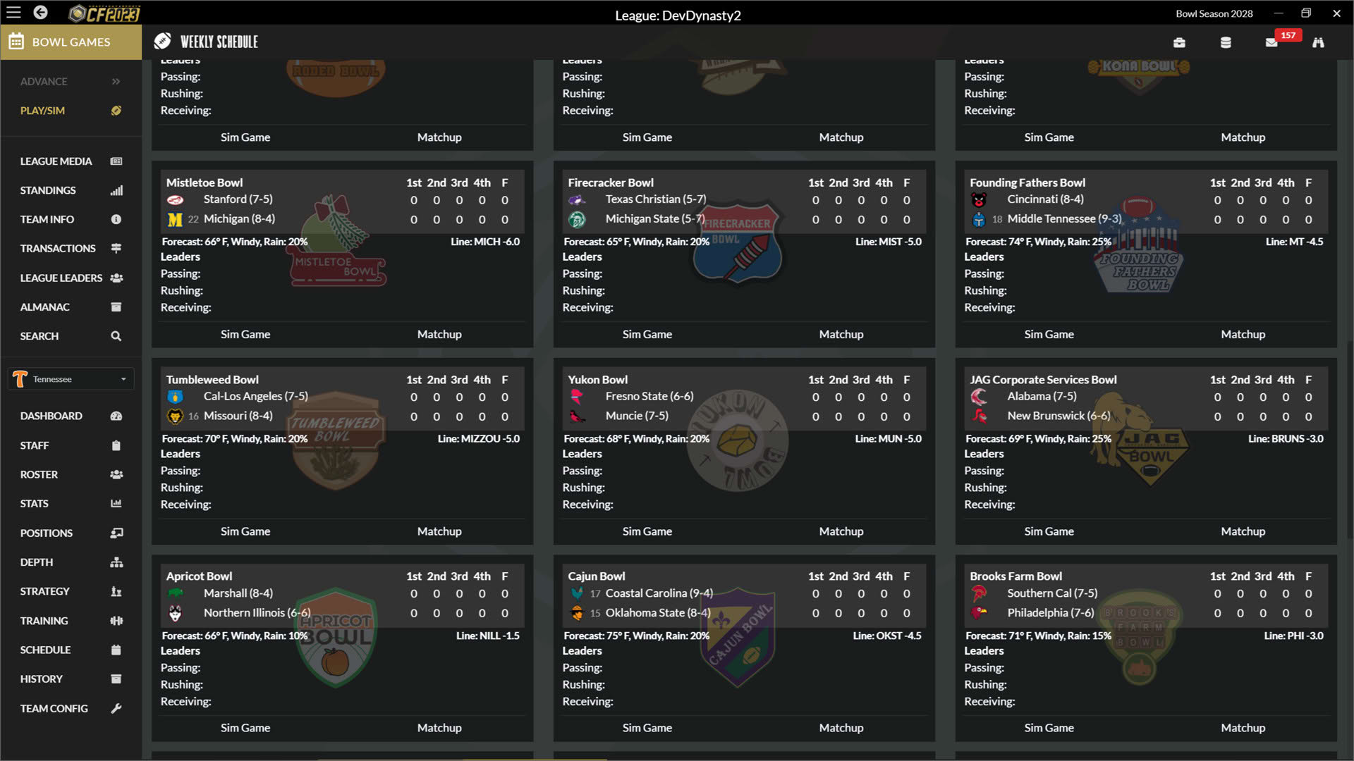 Screenshot for Draft Day Sports: College Football 2023