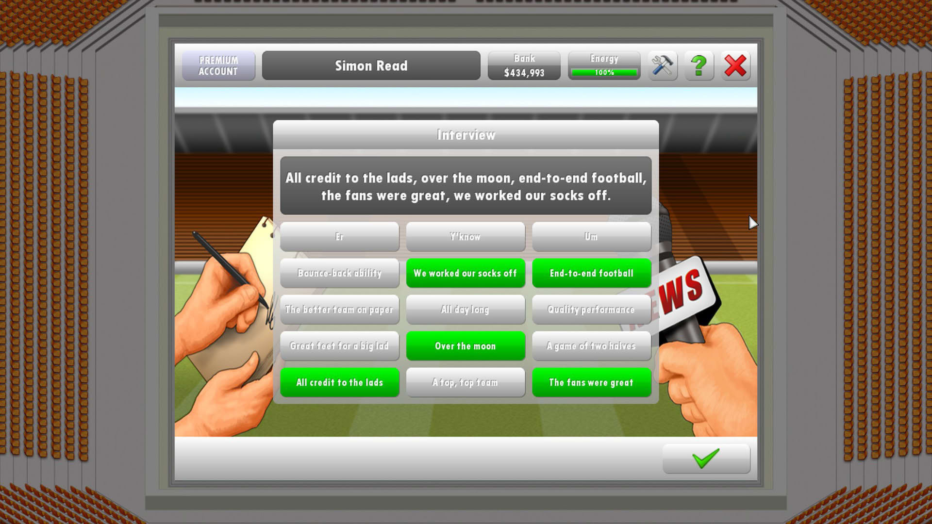 Screenshot for New Star Soccer 5