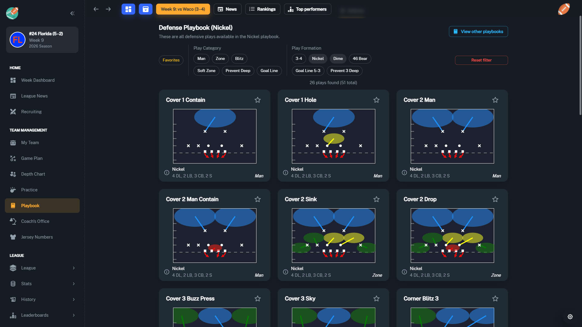 Screenshot for Football Coach: College Dynasty