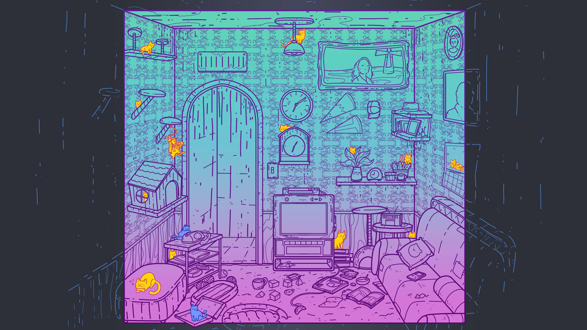 Screenshot for A Tower Full of Cats