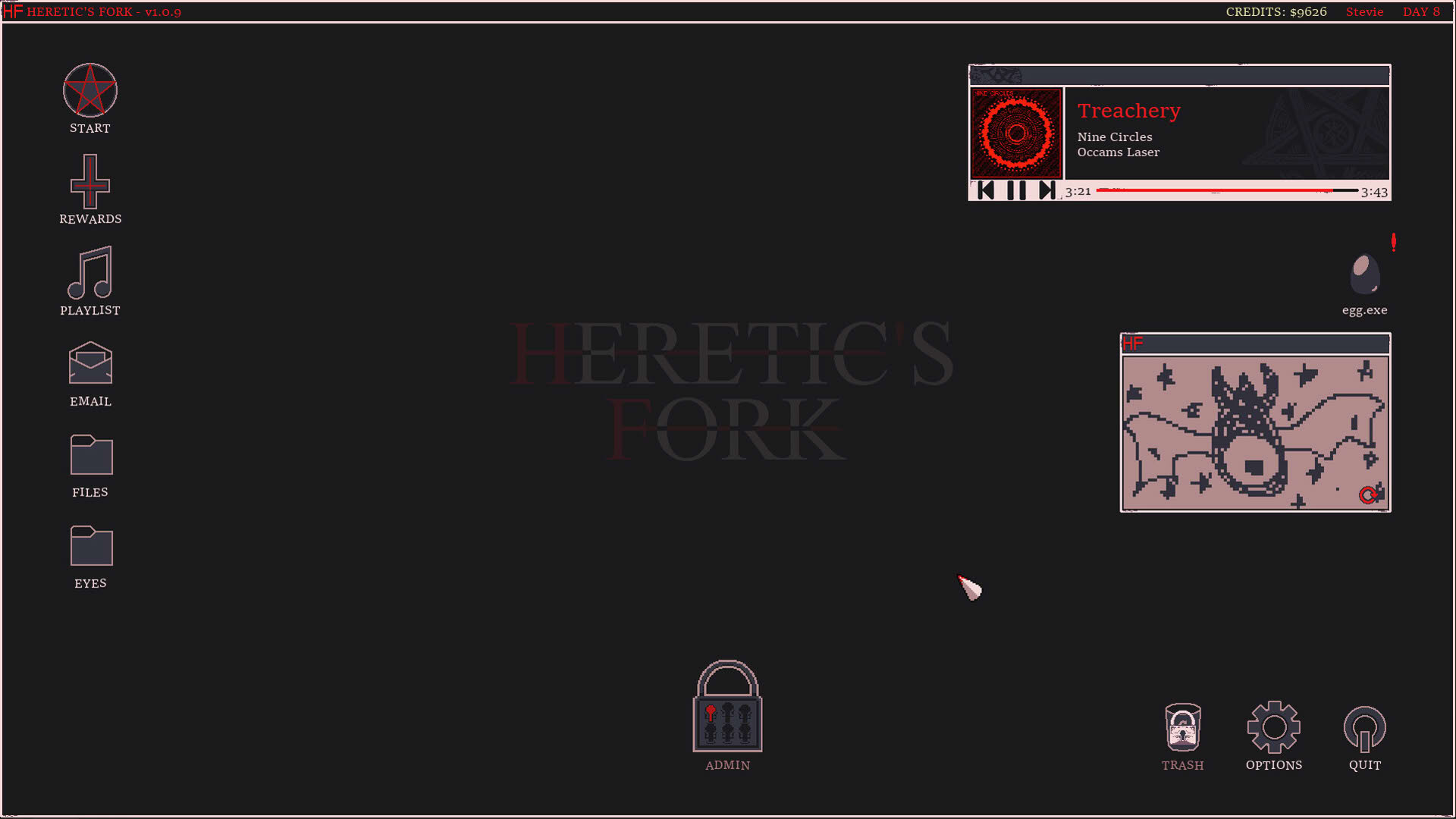 Screenshot for Heretic's Fork