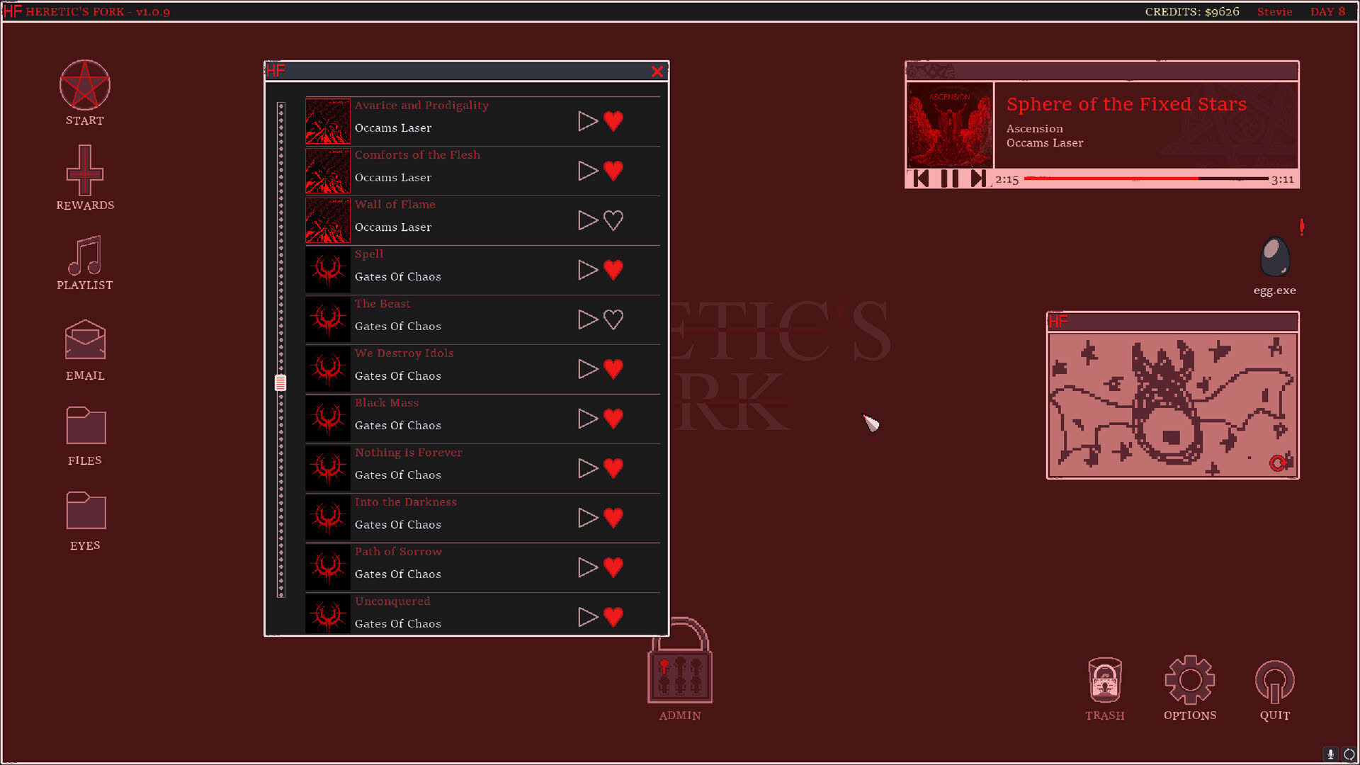 Screenshot for Heretic's Fork
