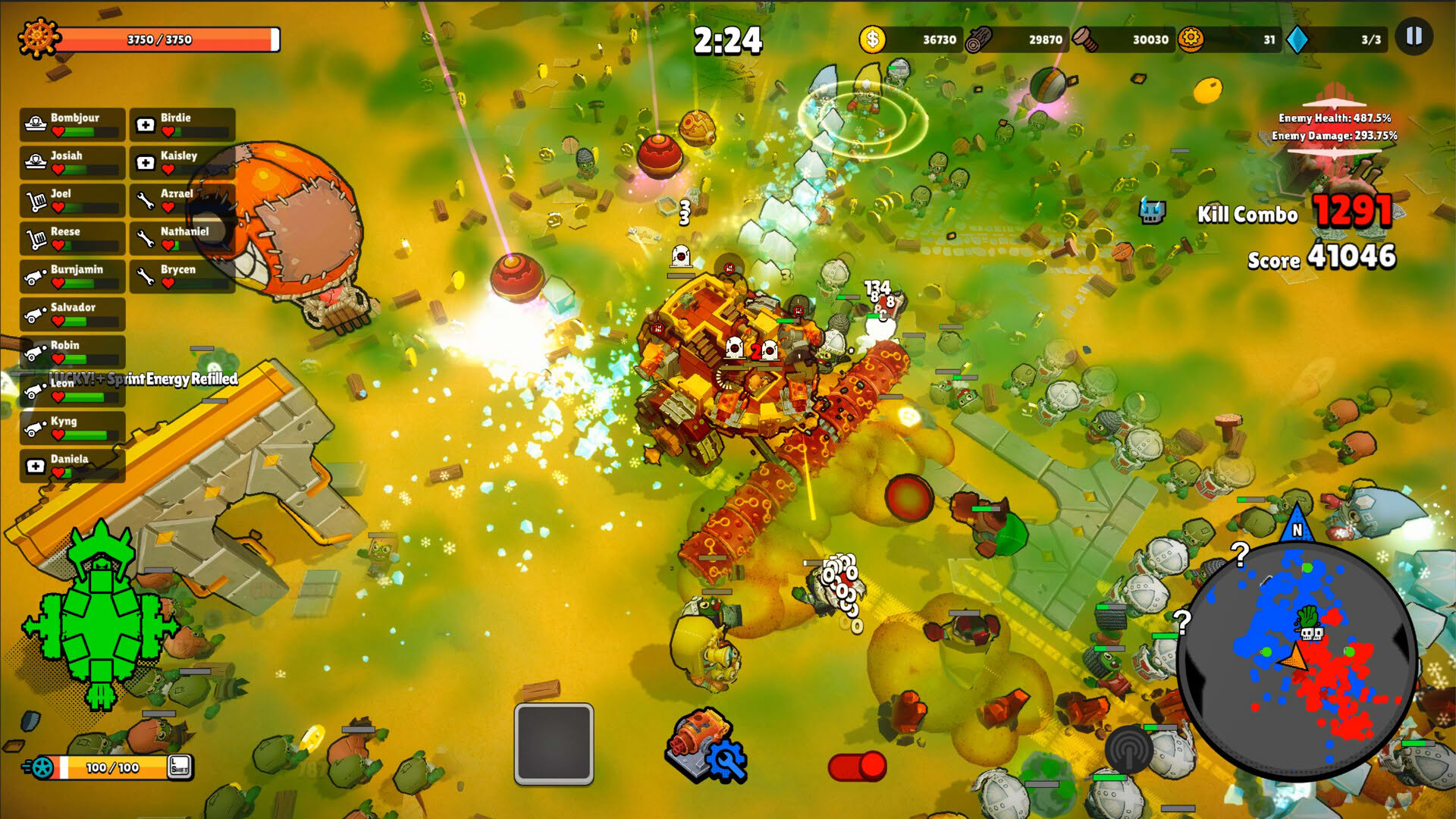 Screenshot for Zombie Rollerz: The Last Ship