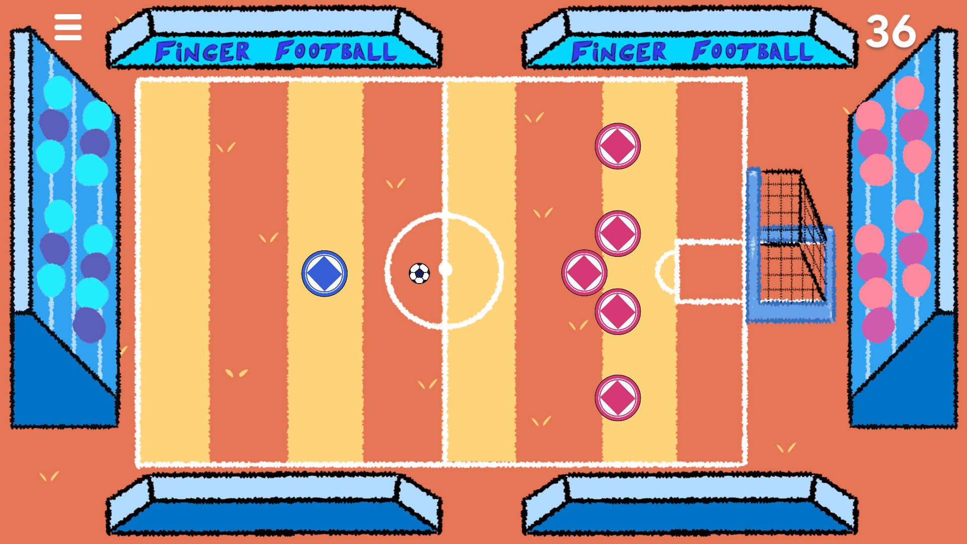 Screenshot for Finger Football: Goal in One