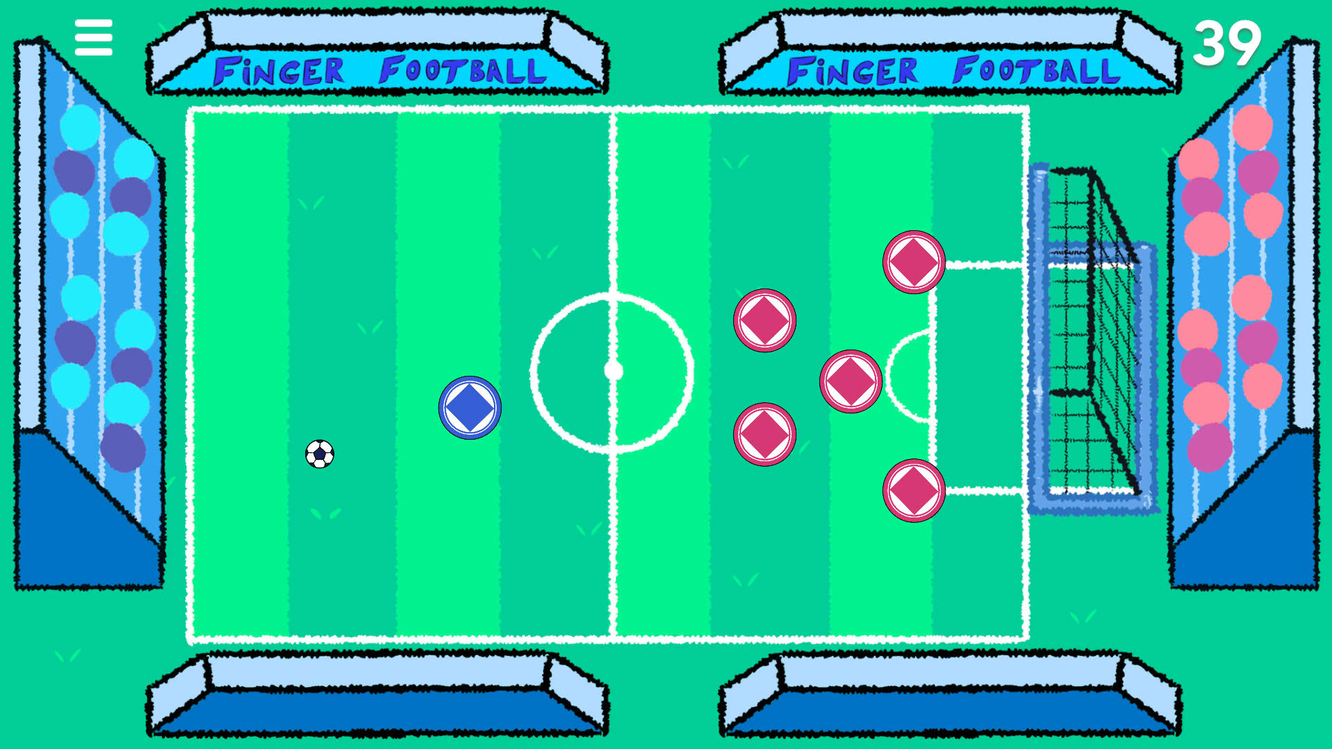 Screenshot for Finger Football: Goal in One