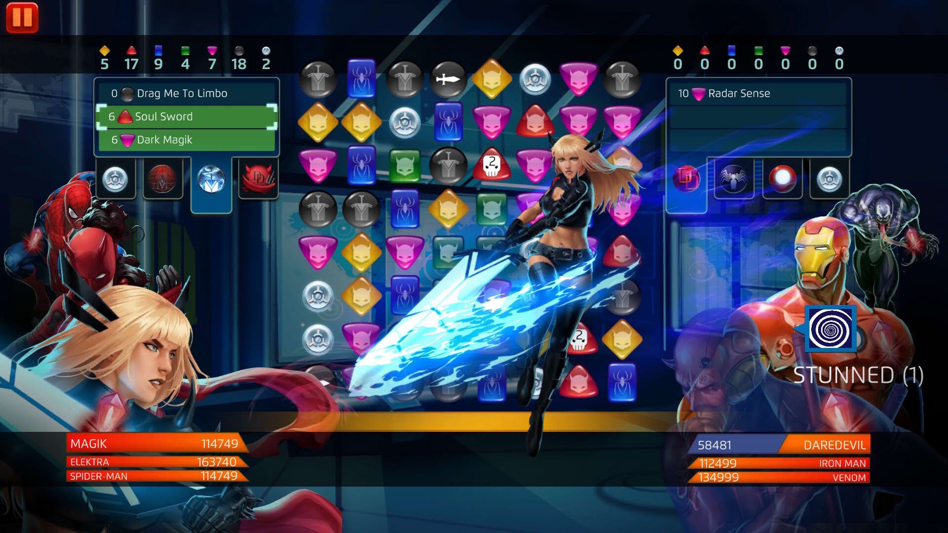 Screenshot for Marvel Puzzle Quest