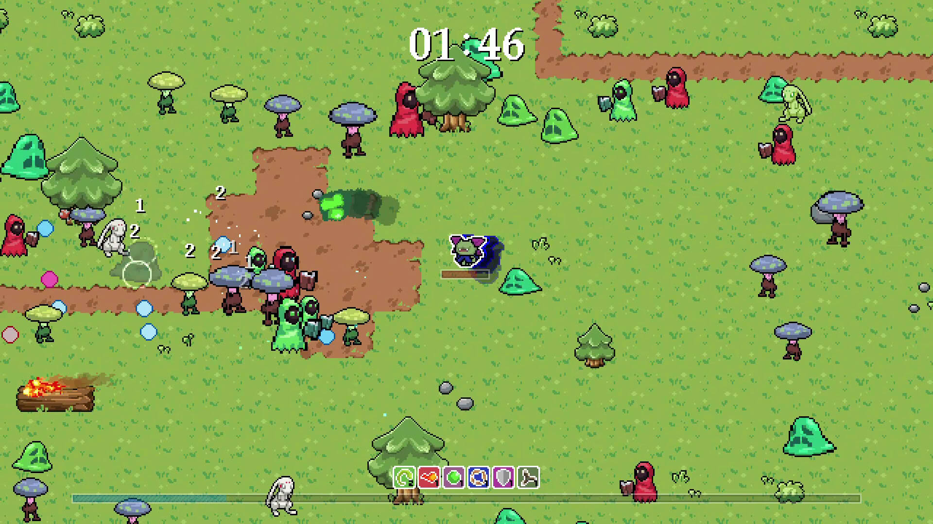 Screenshot for Whispike Survivors: Sword of the Necromancer