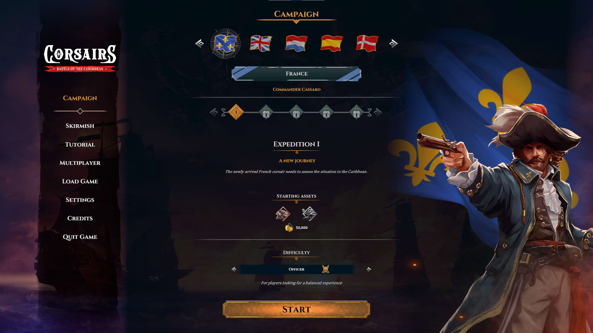 Screenshot for Corsairs: Battle of the Caribbean