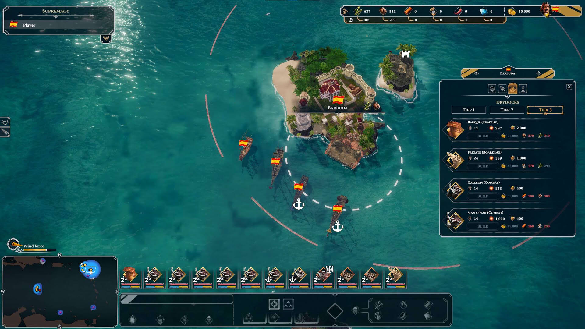 Screenshot for Corsairs: Battle of the Caribbean