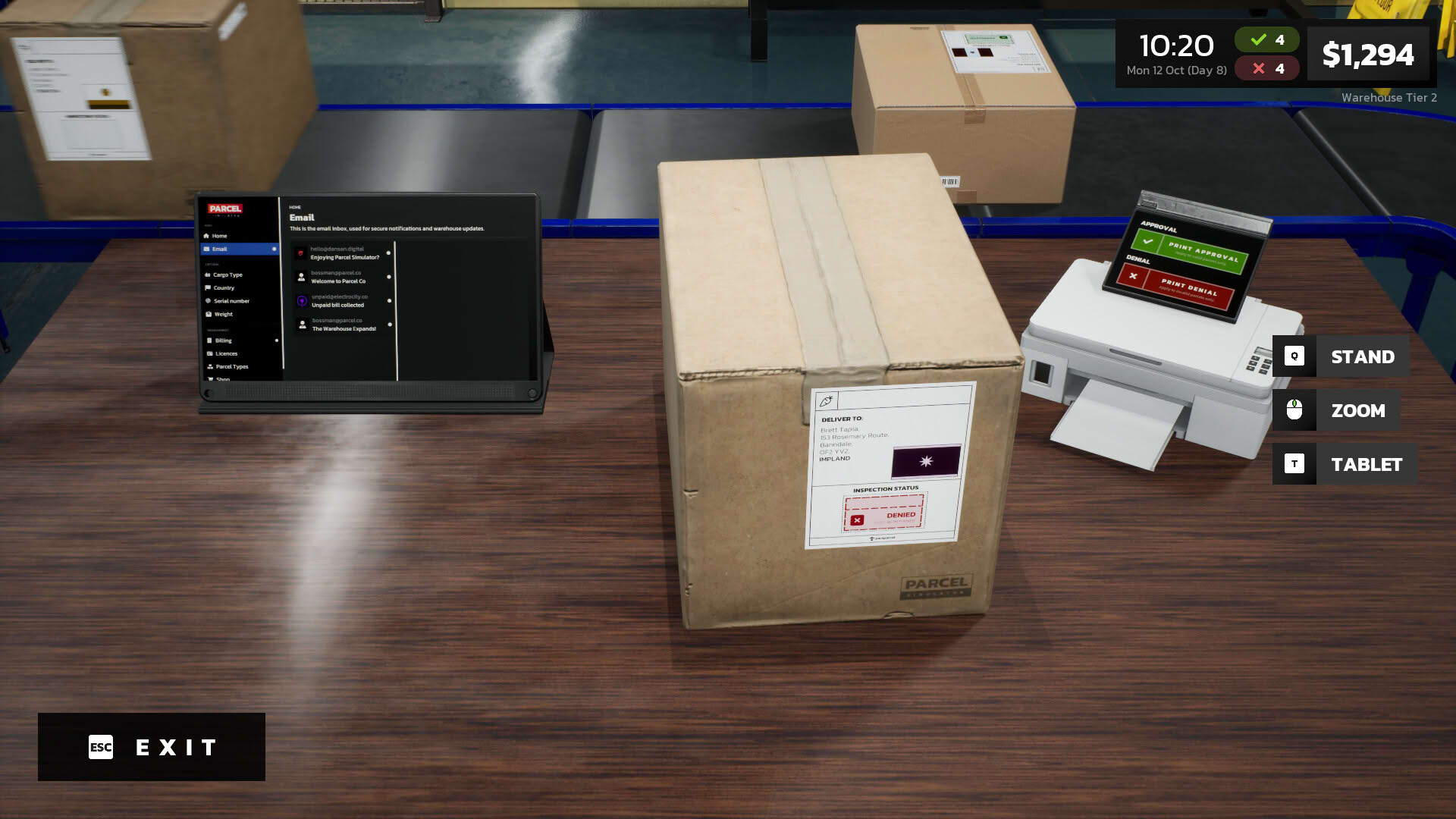 Screenshot for Parcel Simulator