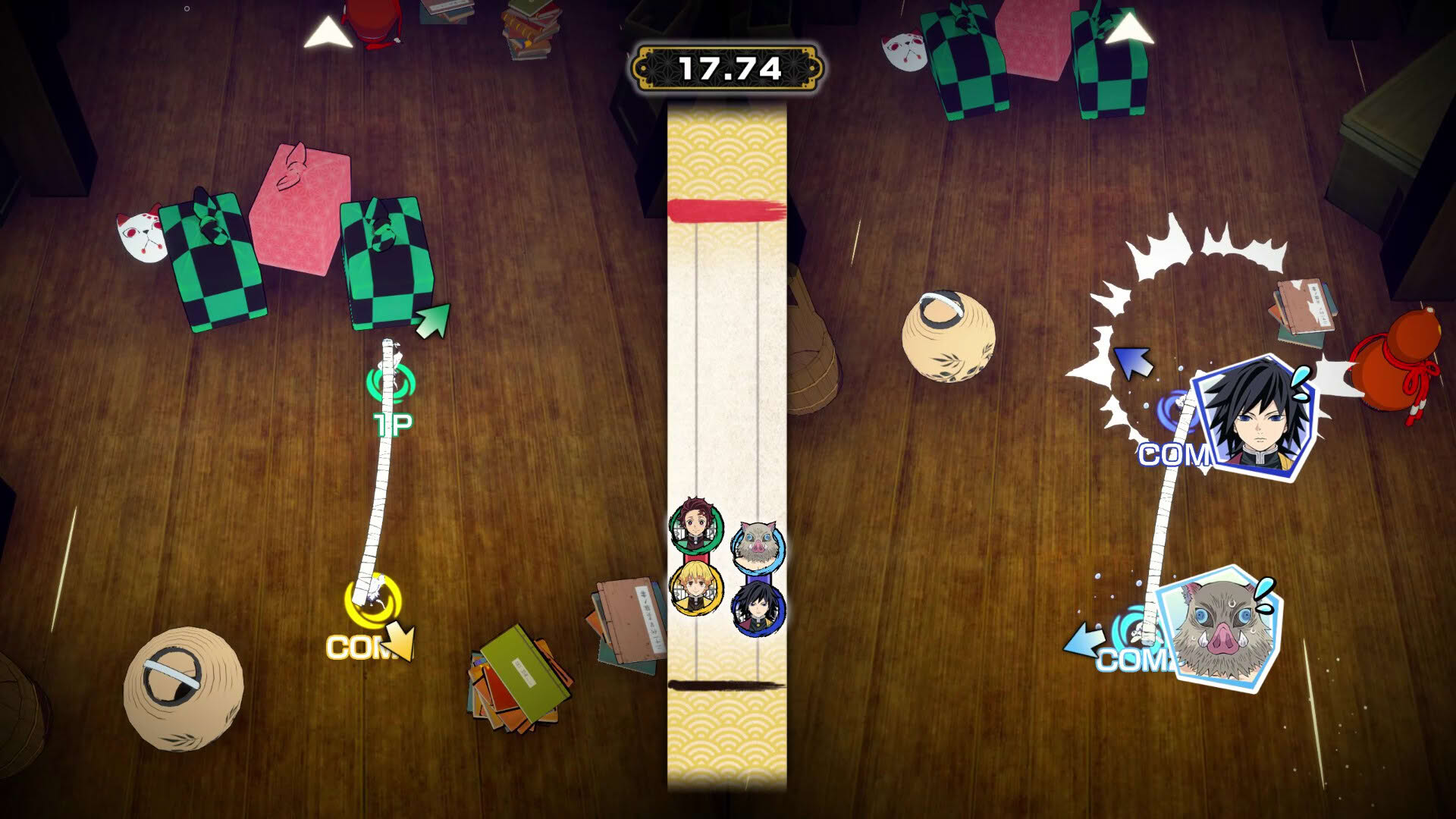 Screenshot for Demon Slayer: Kimetsu no Yaiba - Sweep the Board!