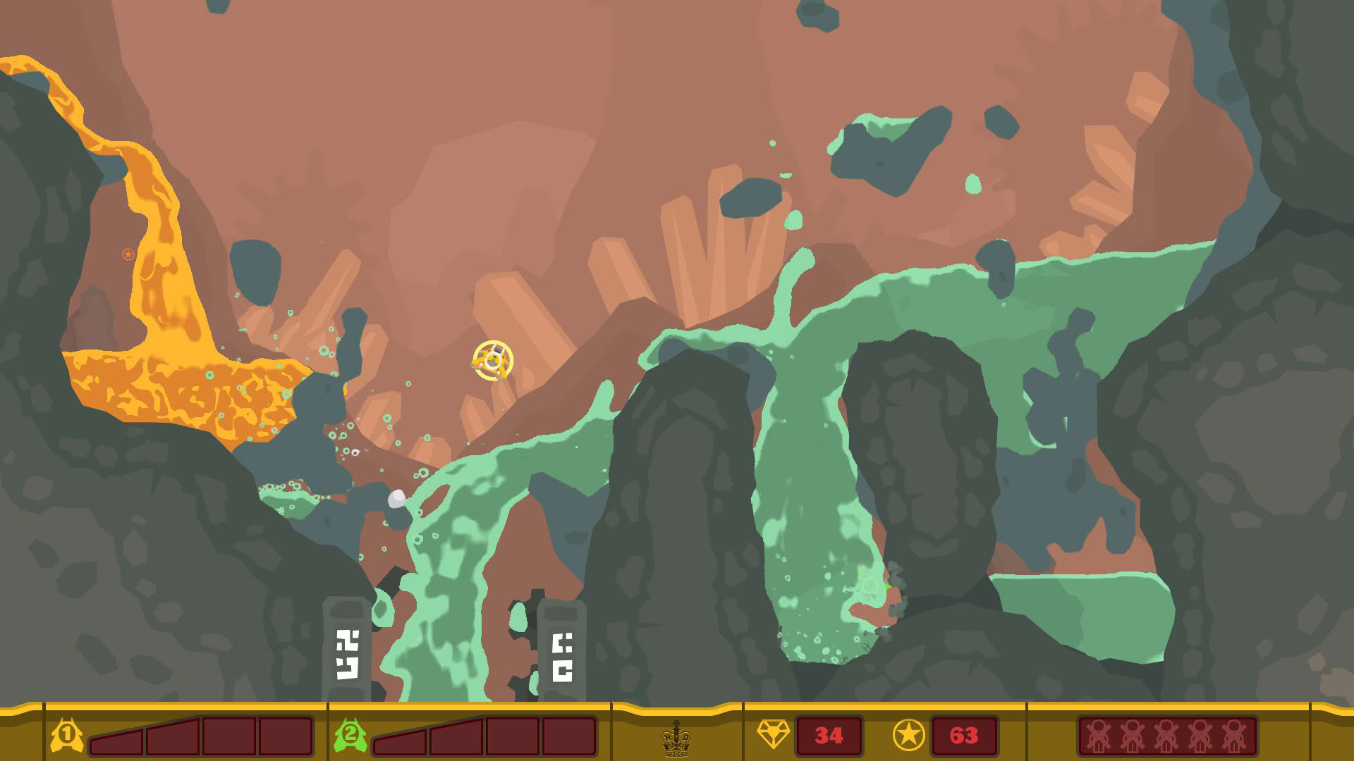 Screenshot for PixelJunk Shooter 2