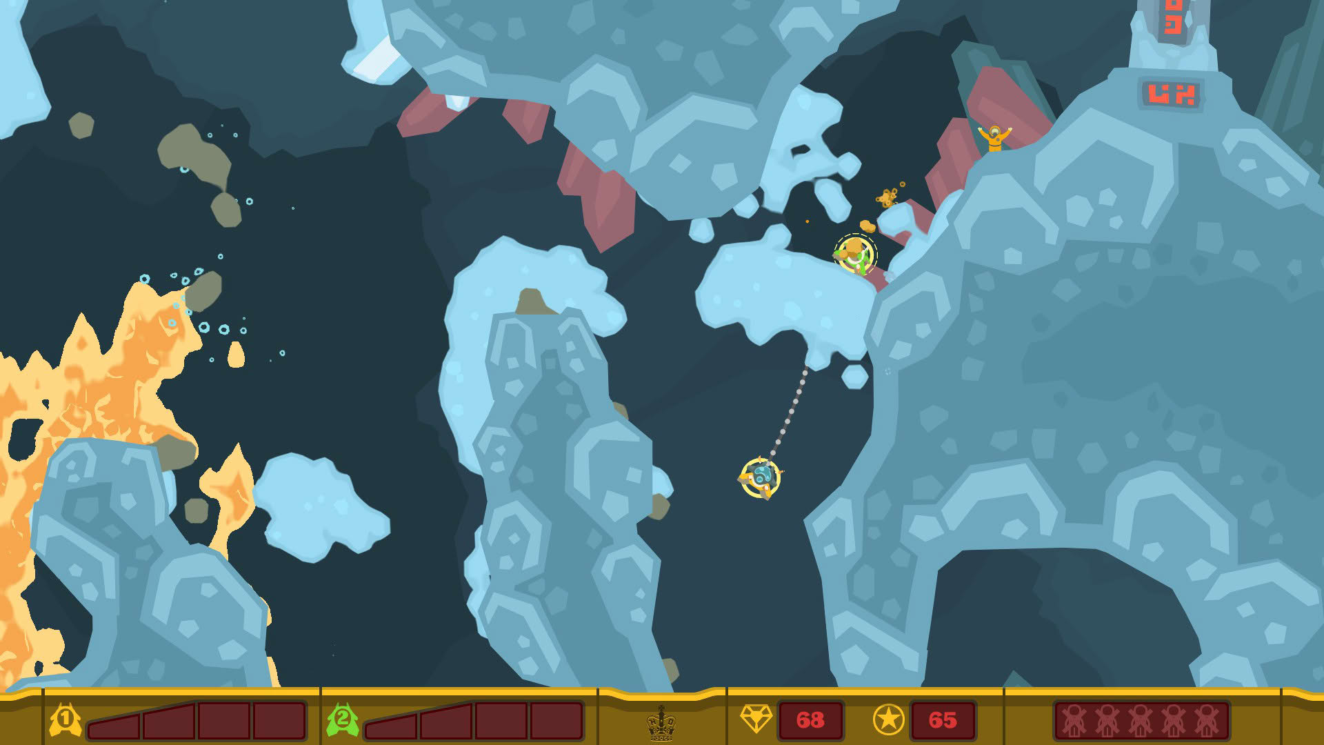 Screenshot for PixelJunk Shooter 2