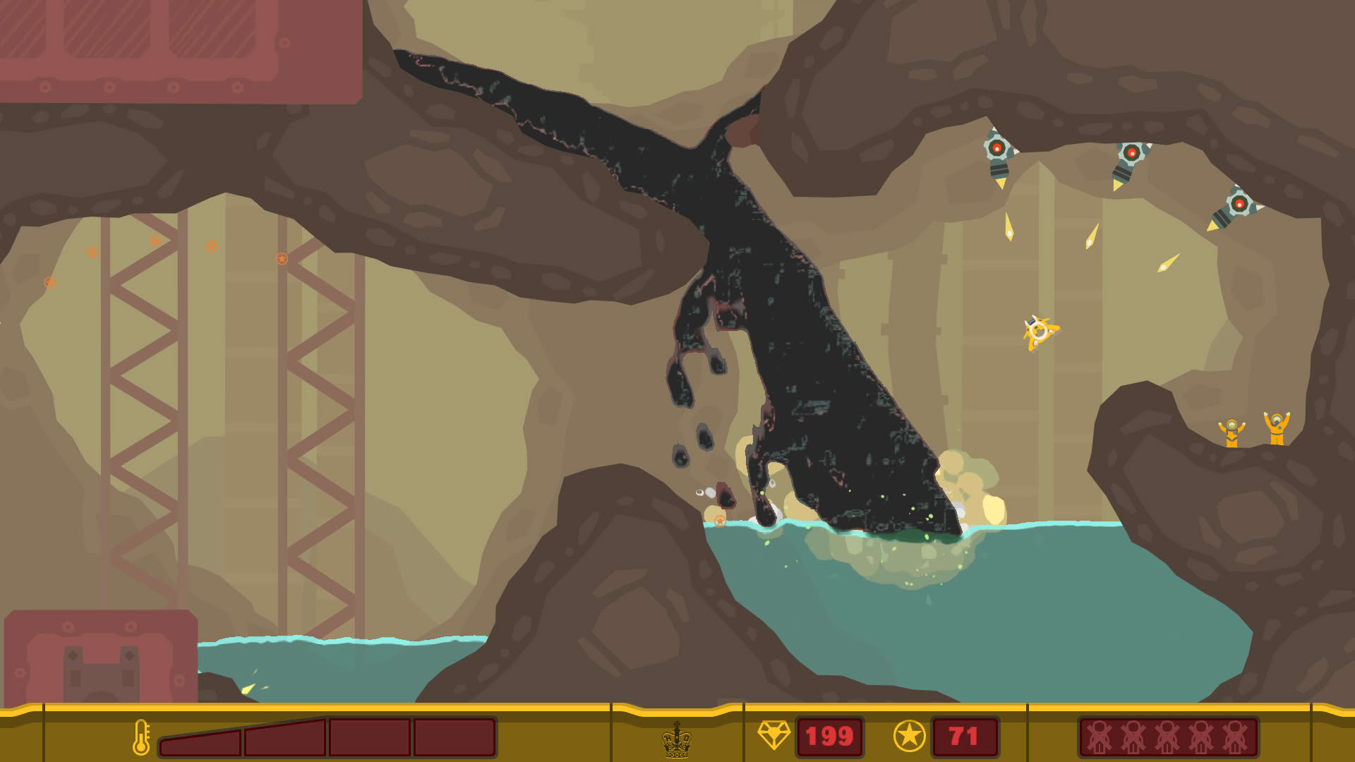 Screenshot for PixelJunk Shooter 2