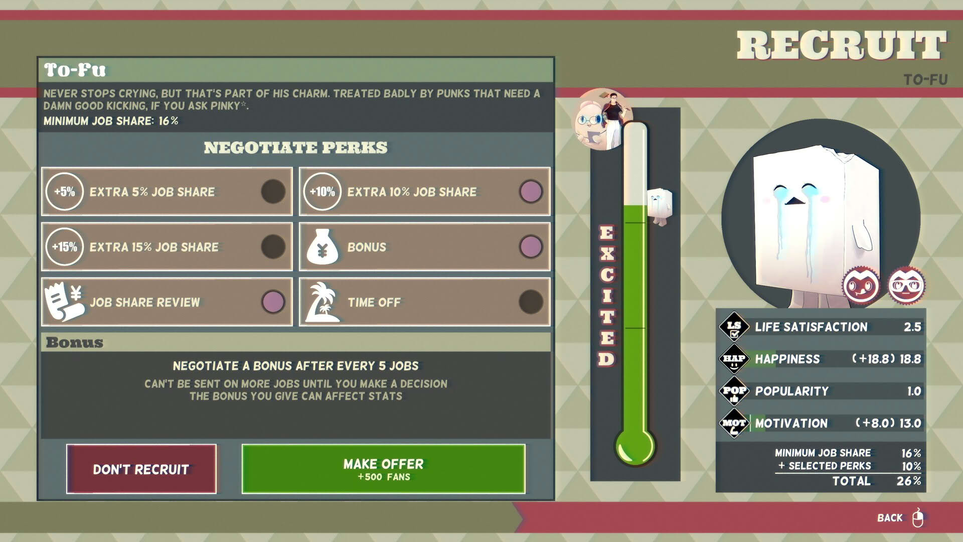 Screenshot for Promise Mascot Agency