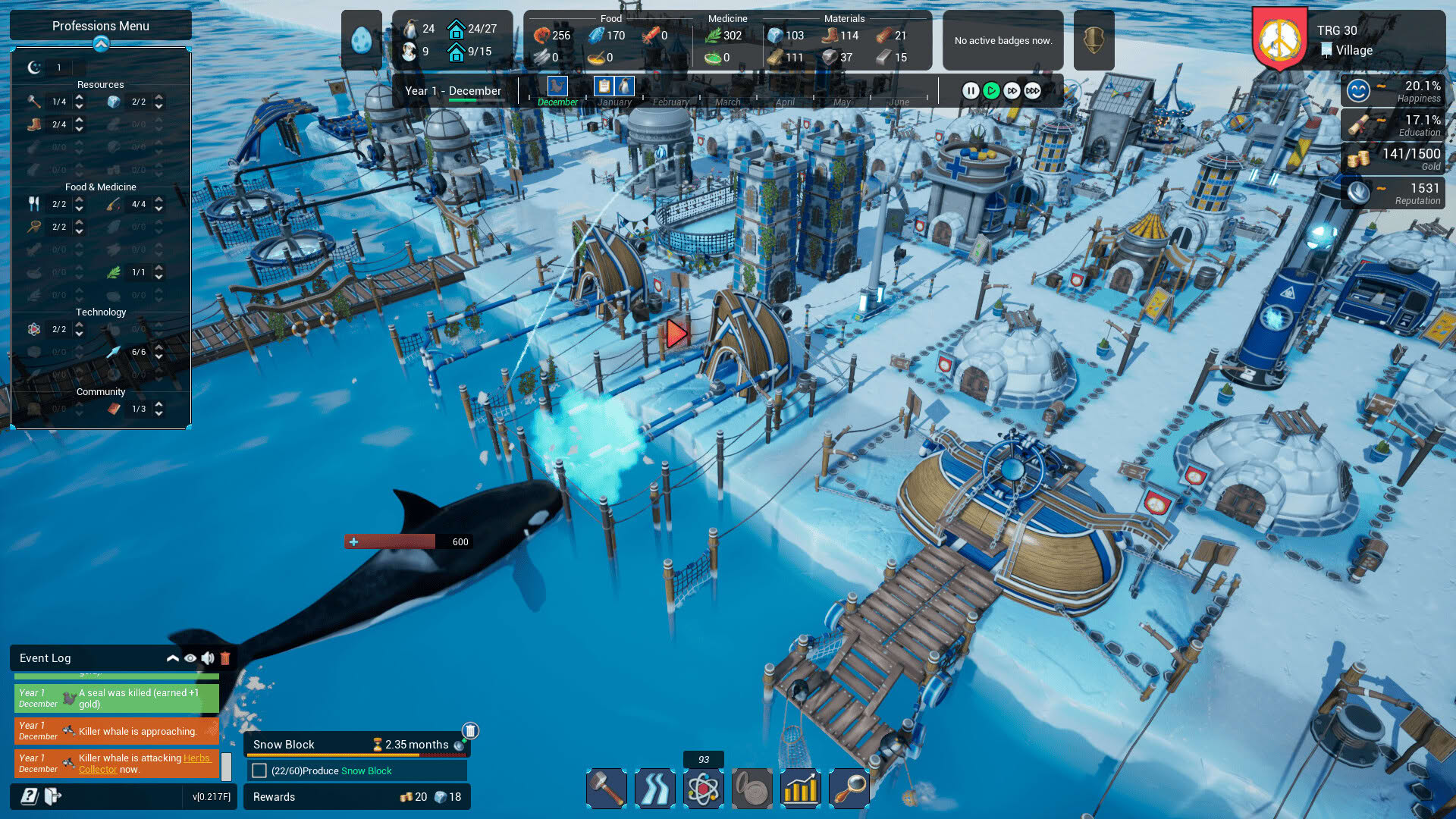 Screenshot for United Penguin Kingdom: Huddle up