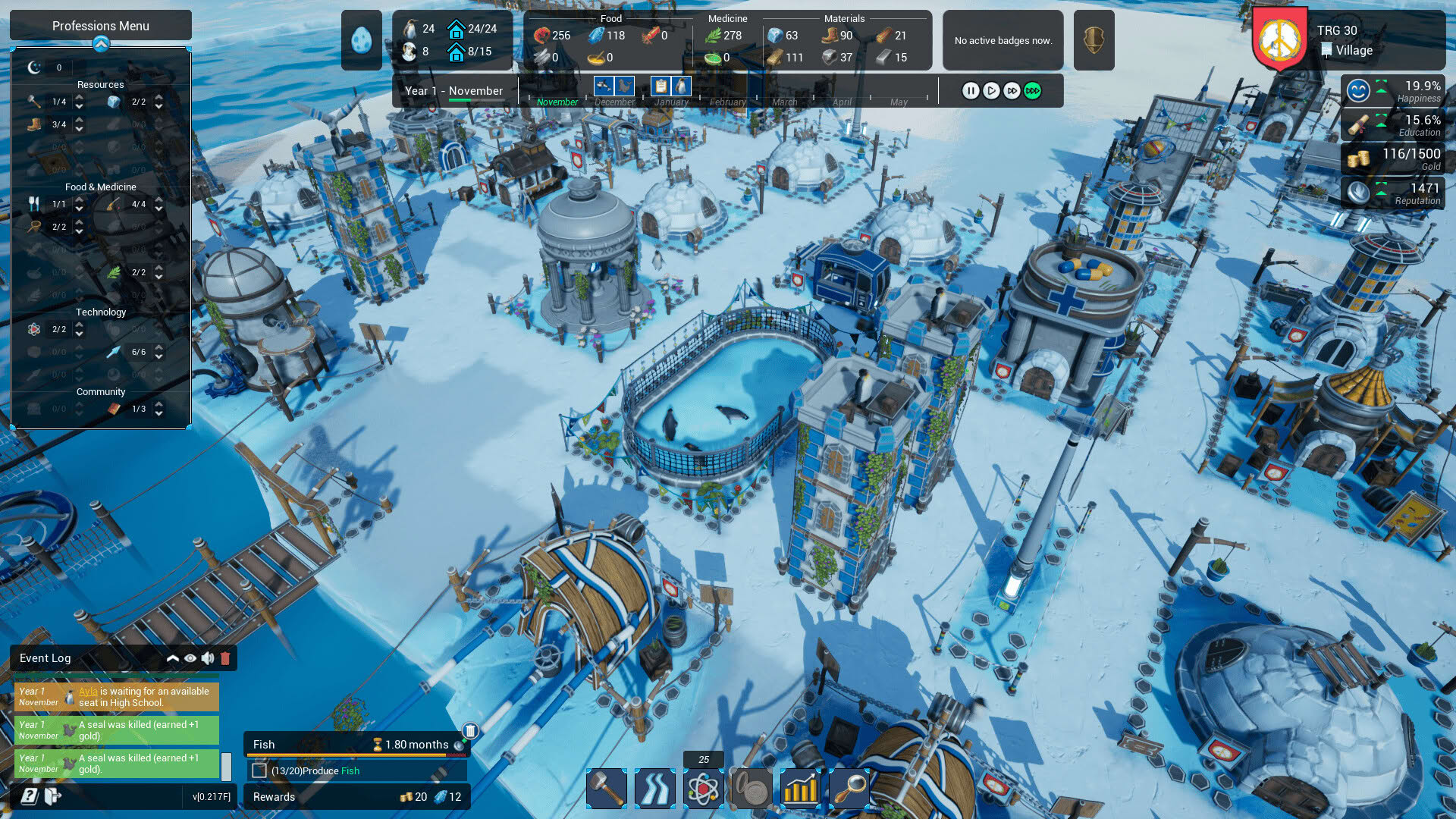 Screenshot for United Penguin Kingdom: Huddle up