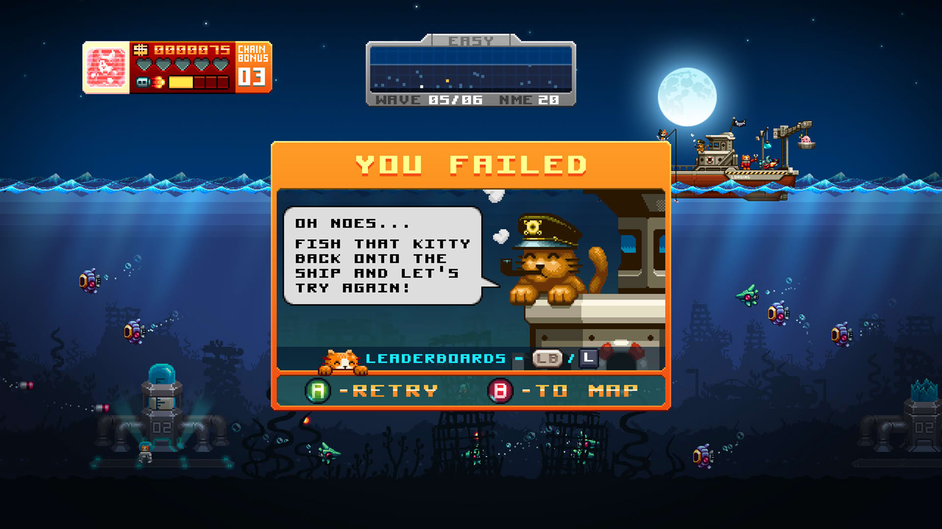 Screenshot for Aqua Kitty: Milk Mine Defender