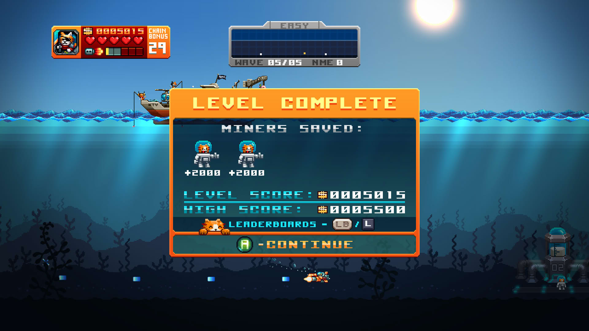 Screenshot for Aqua Kitty: Milk Mine Defender
