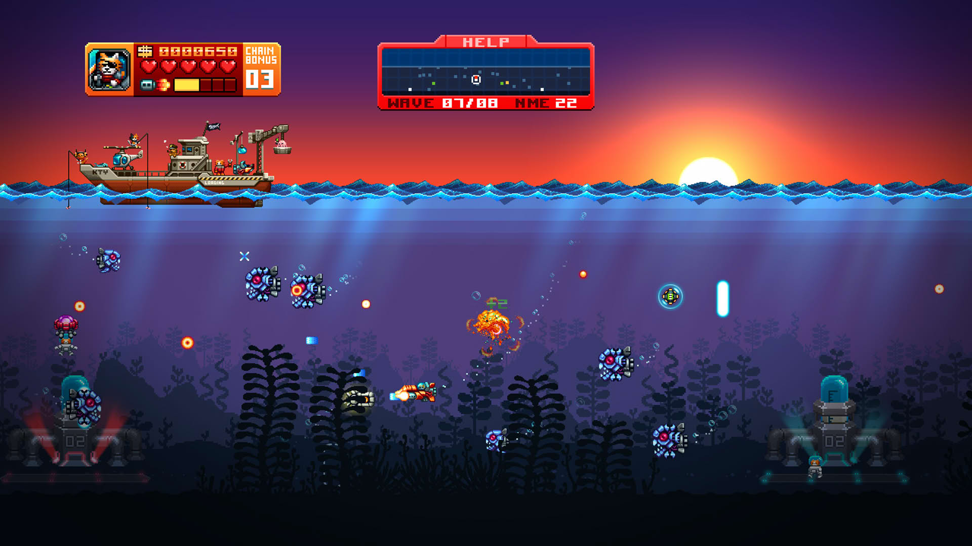 Screenshot for Aqua Kitty: Milk Mine Defender