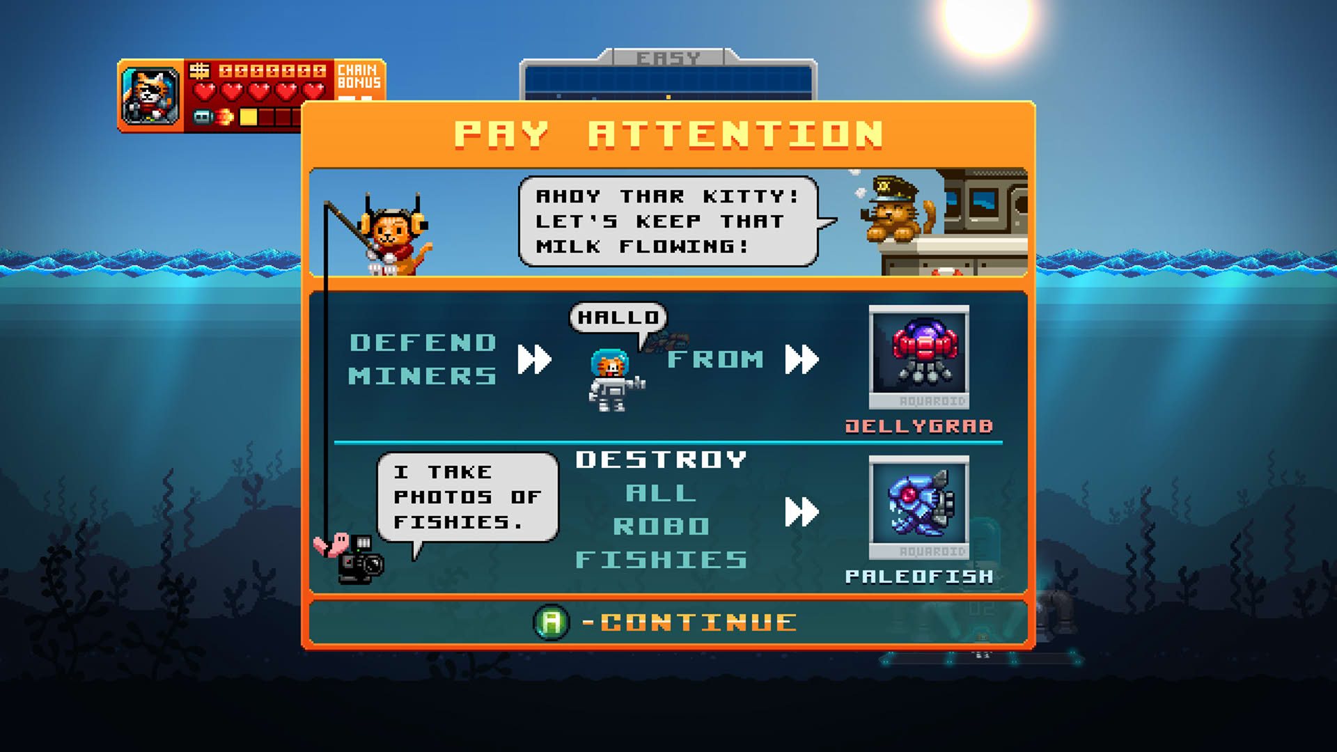 Screenshot for Aqua Kitty: Milk Mine Defender