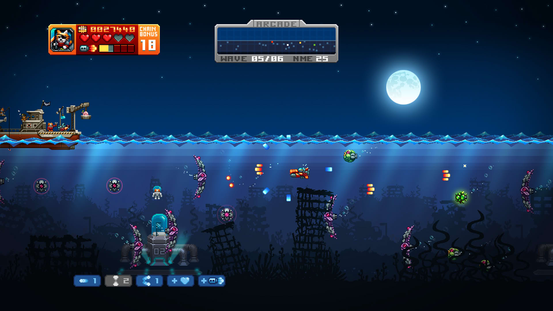 Screenshot for Aqua Kitty: Milk Mine Defender