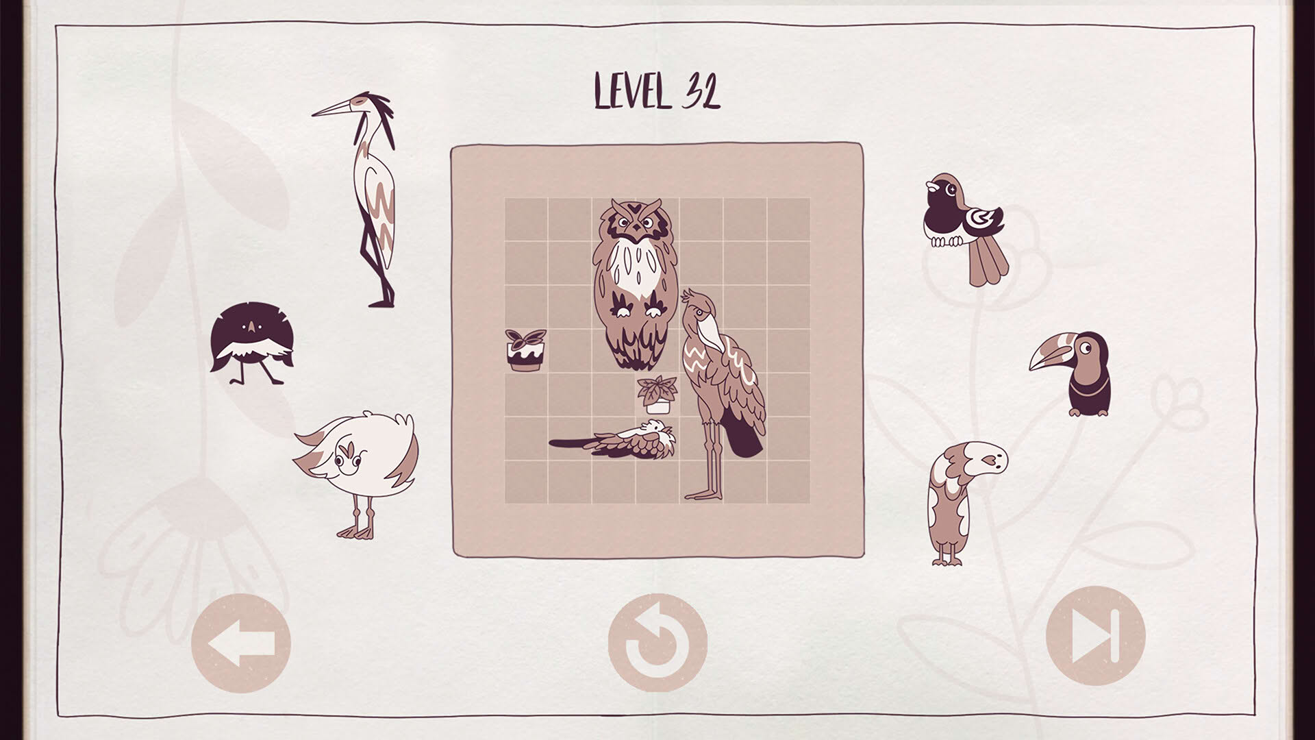 Screenshot for Birds Organized Neatly