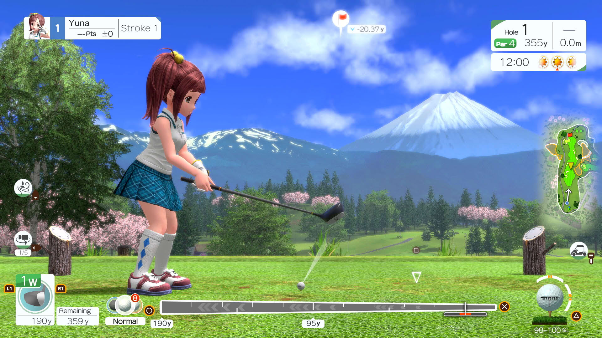 Screenshot for Everybody’s Golf: Hot Shots