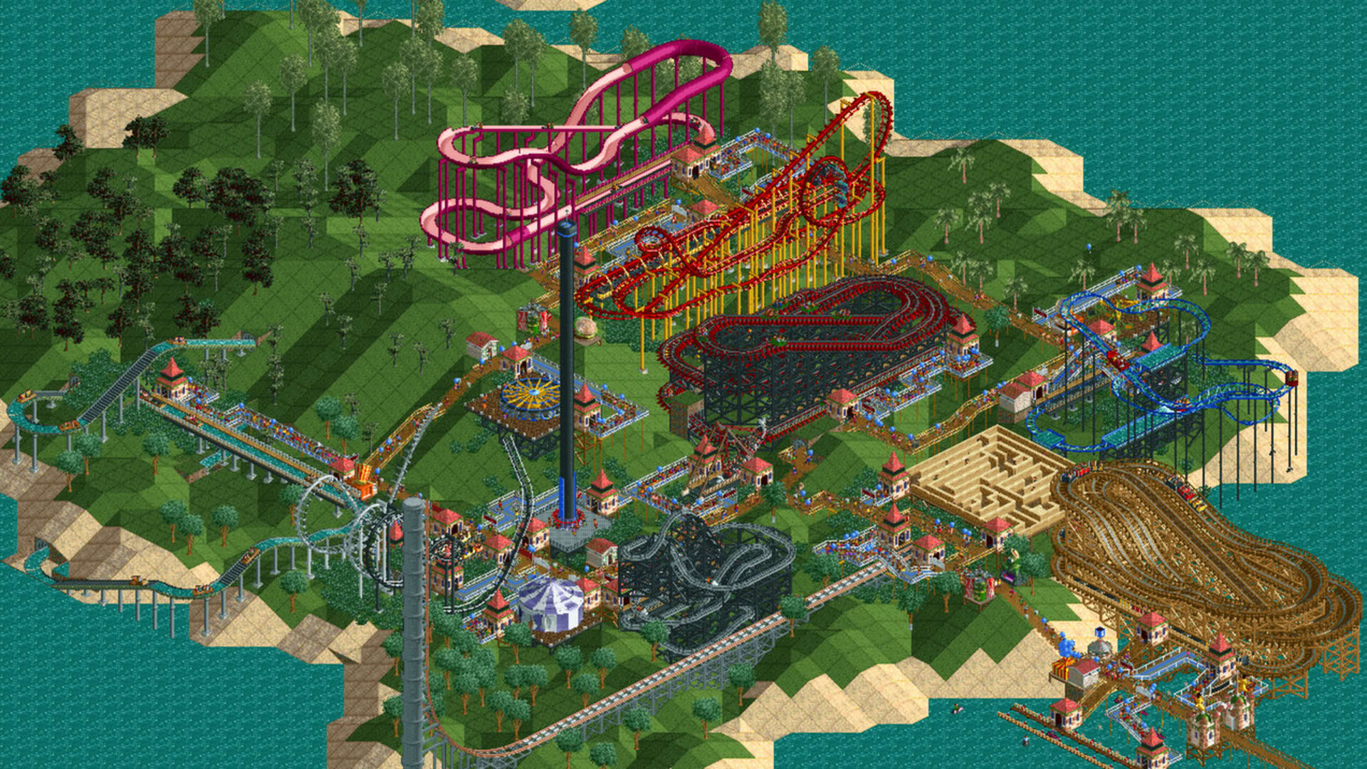 Screenshot for RollerCoaster Tycoon