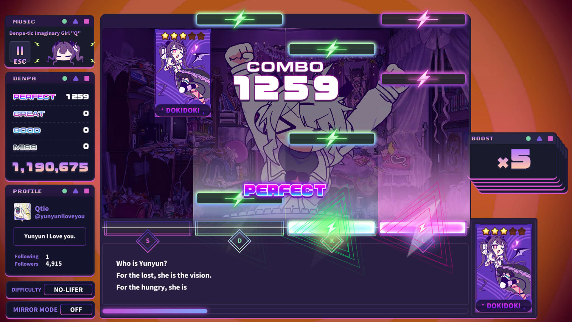 Screenshot for Yunyun Syndrome!?: Rhythm Psychosis