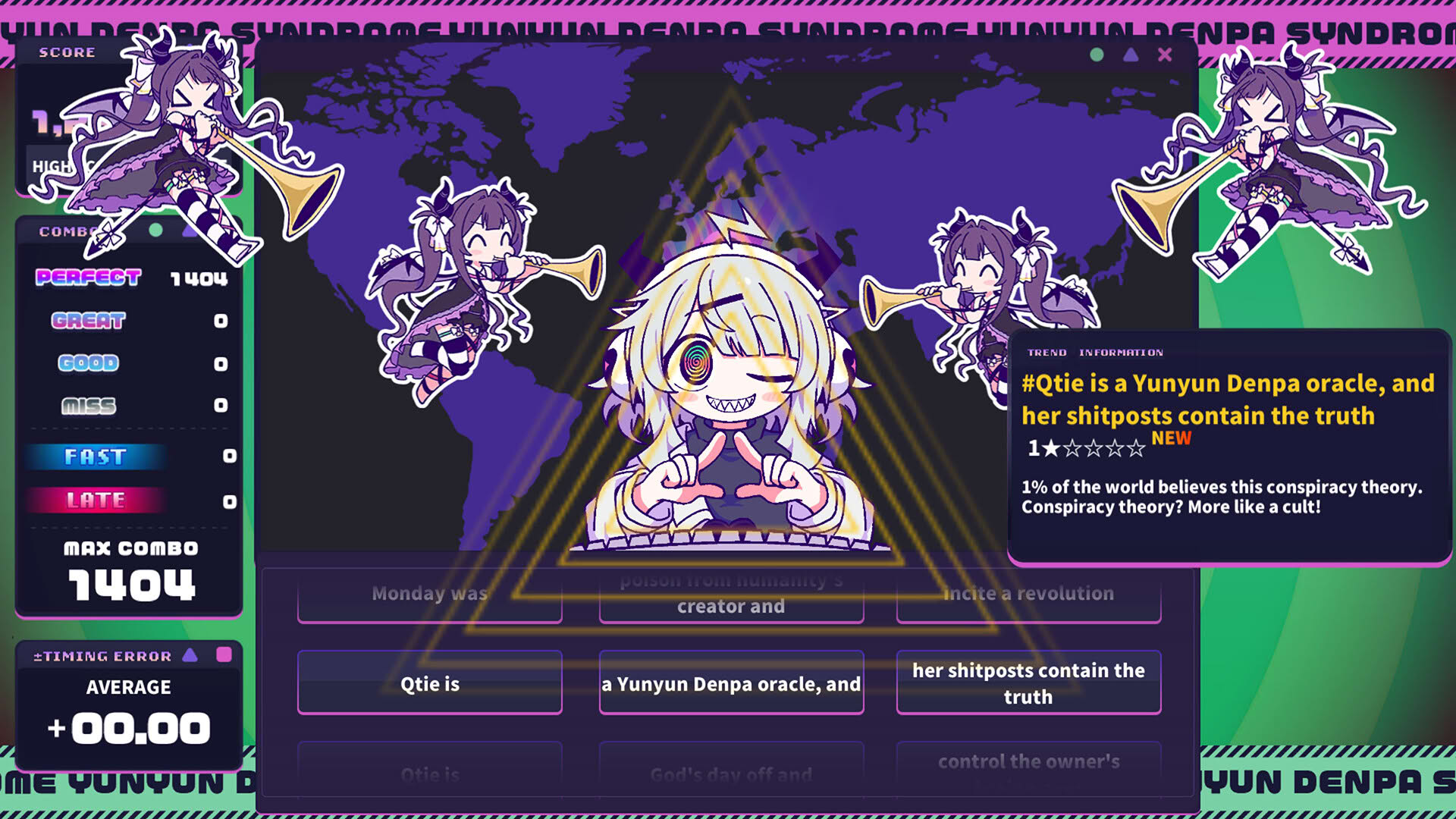 Screenshot for Yunyun Syndrome!?: Rhythm Psychosis