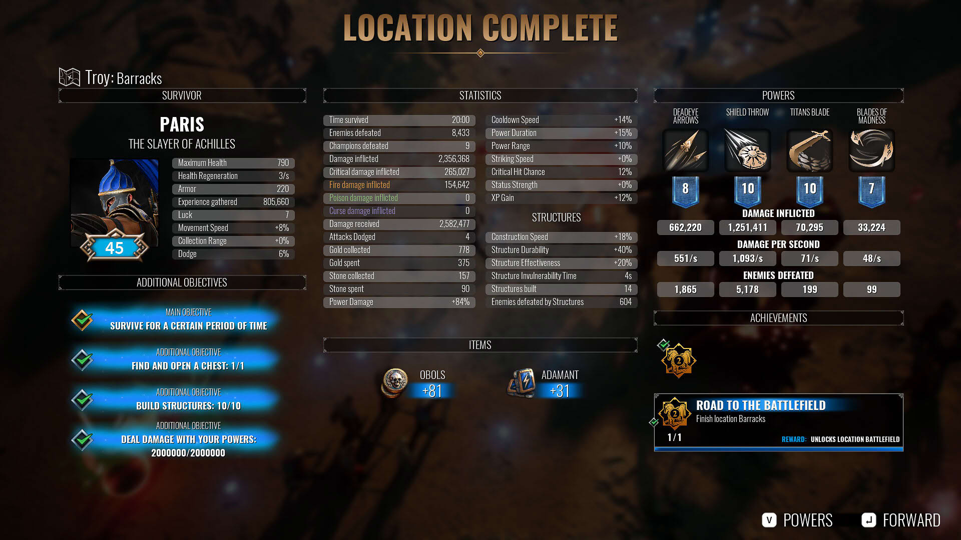 Screenshot for Achilles: Survivor
