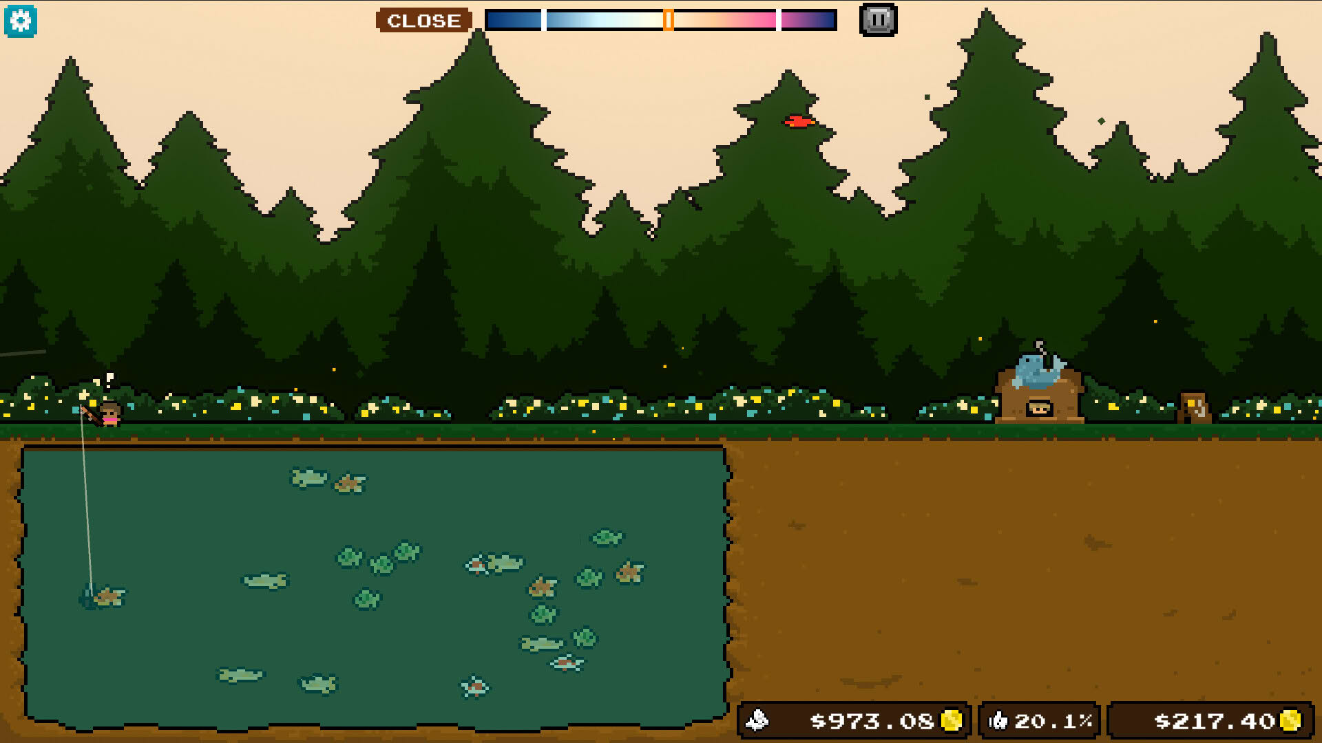 Screenshot for Pocket Idler: Fishing Pond