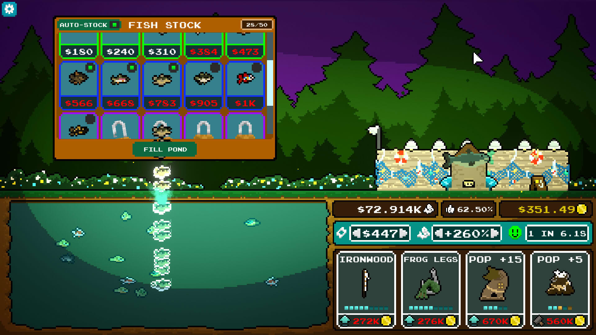 Screenshot for Pocket Idler: Fishing Pond