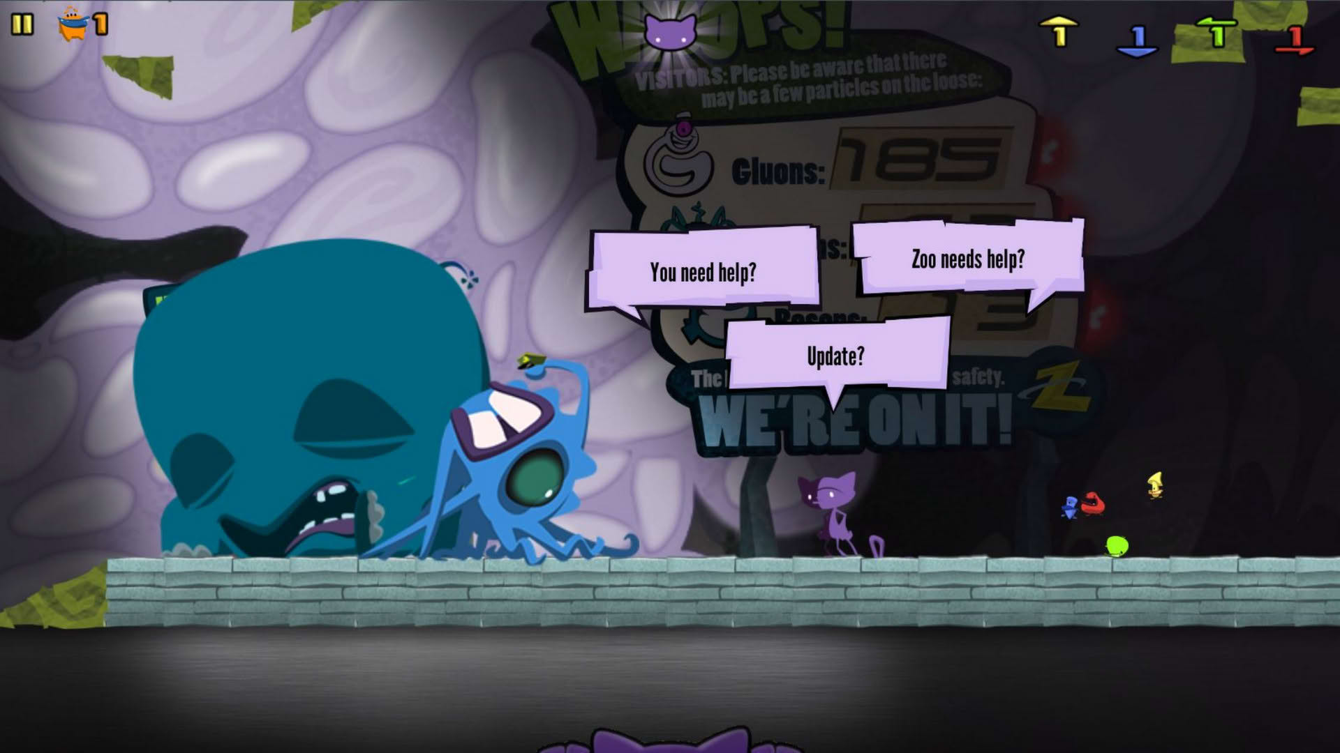 Screenshot for Schrödinger's Cat and the Raiders of the Lost Quark