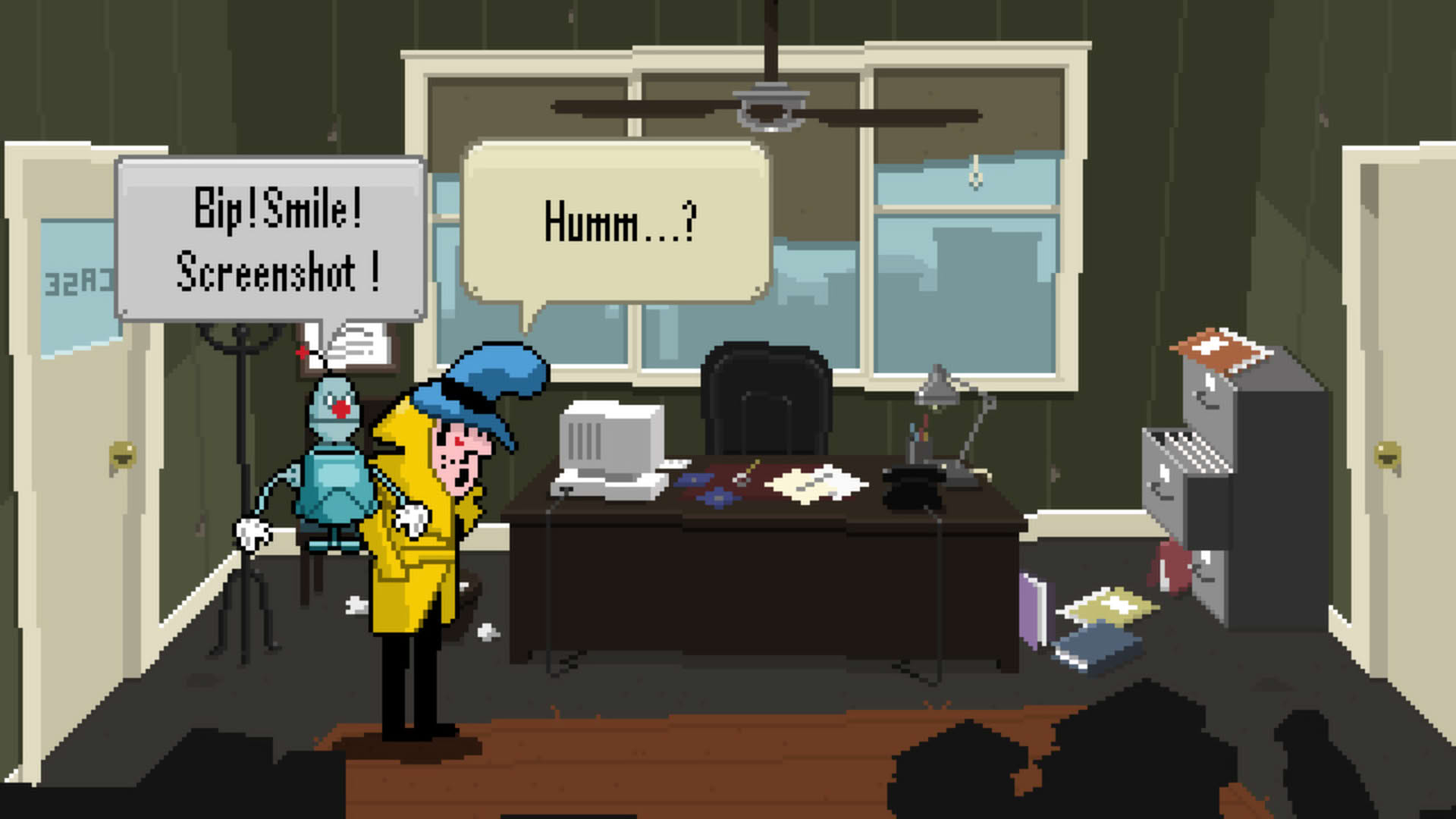 Screenshot for Detective Case and Clown Bot in: Murder in the Hotel Lisbon