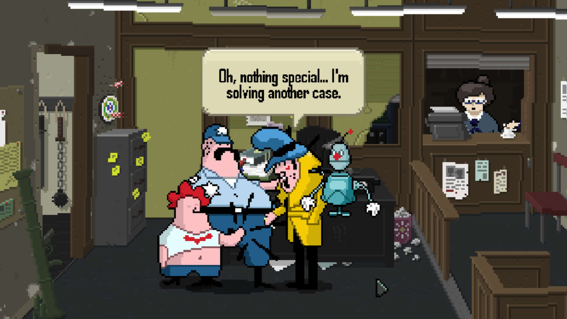 Screenshot for Detective Case and Clown Bot in: Murder in the Hotel Lisbon