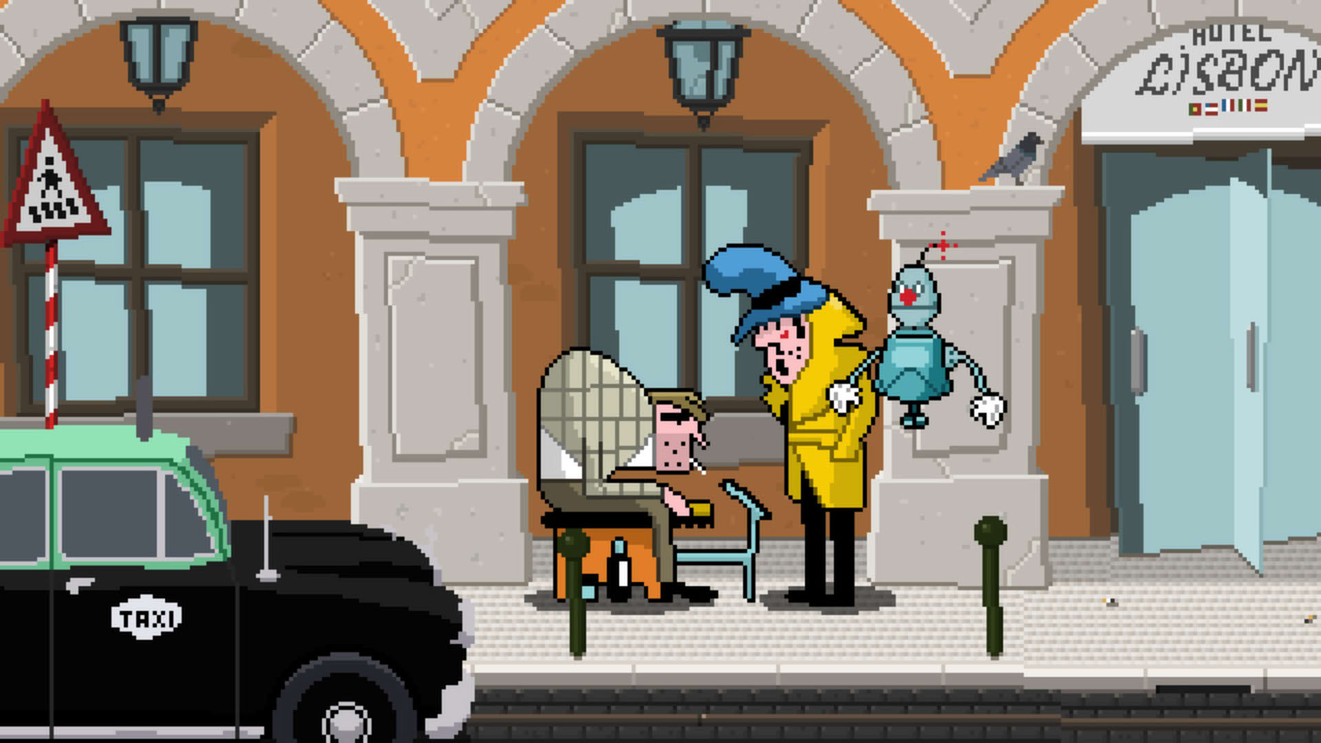 Screenshot for Detective Case and Clown Bot in: Murder in the Hotel Lisbon