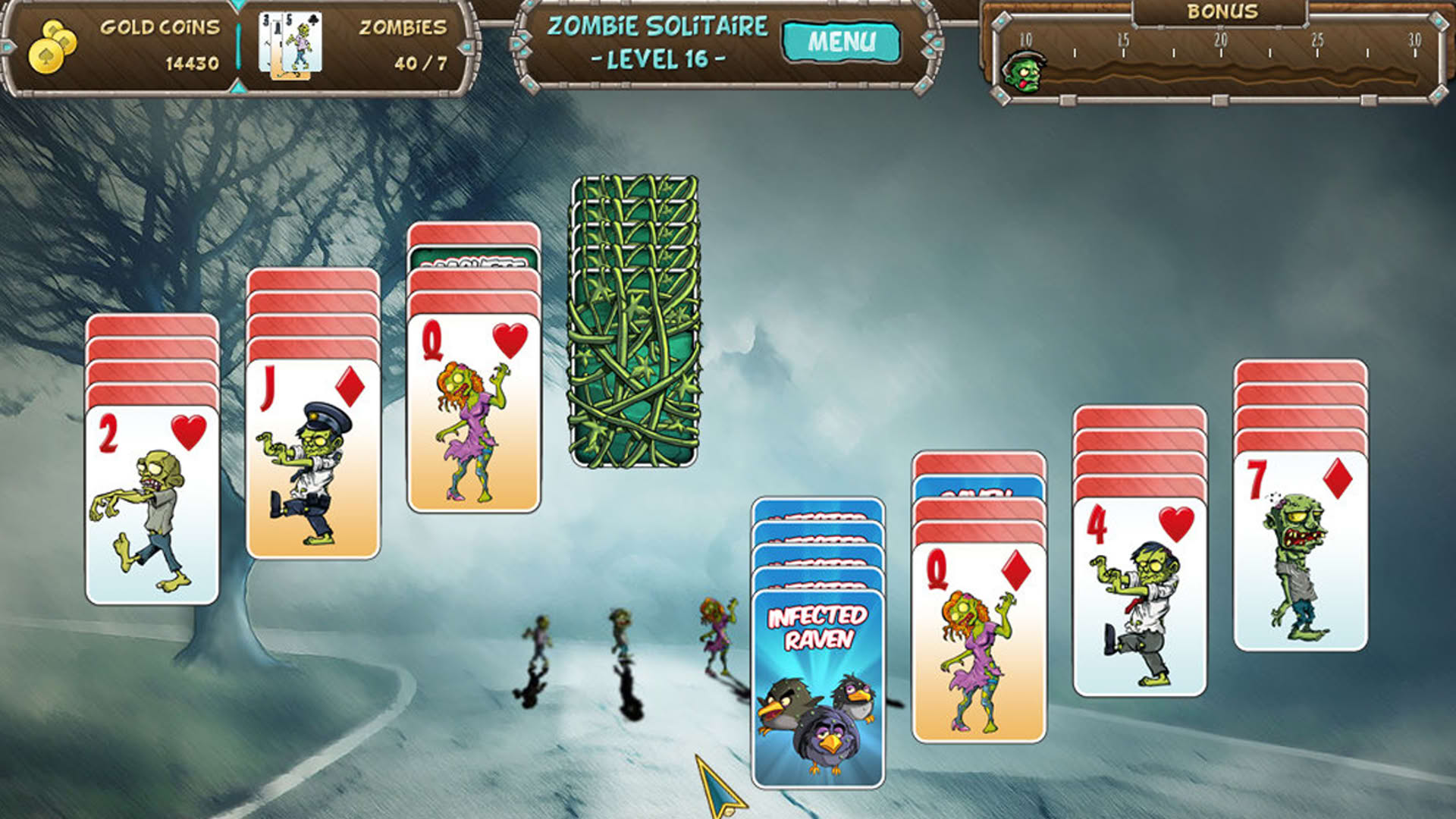 Screenshot for Zombie Solitaire