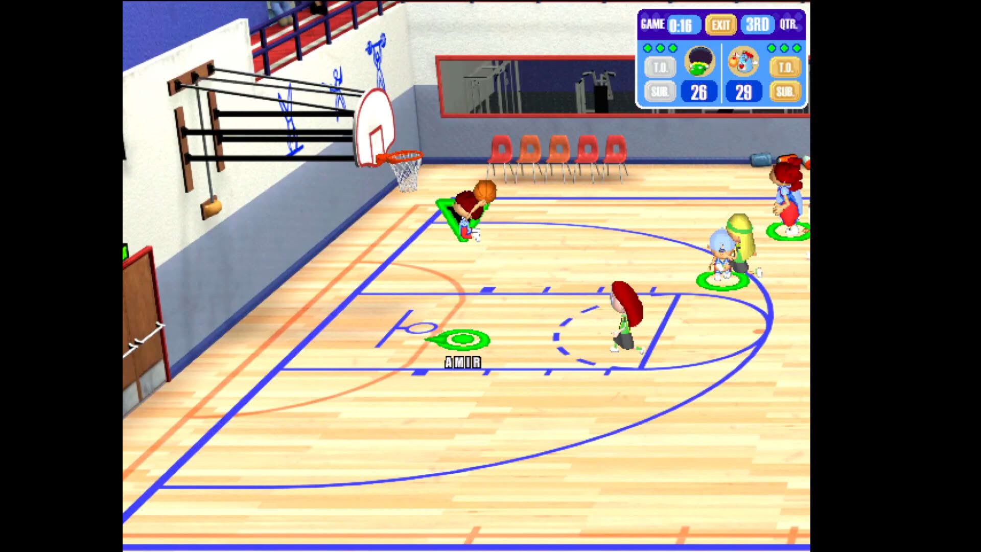 Screenshot for Backyard Basketball ‘01