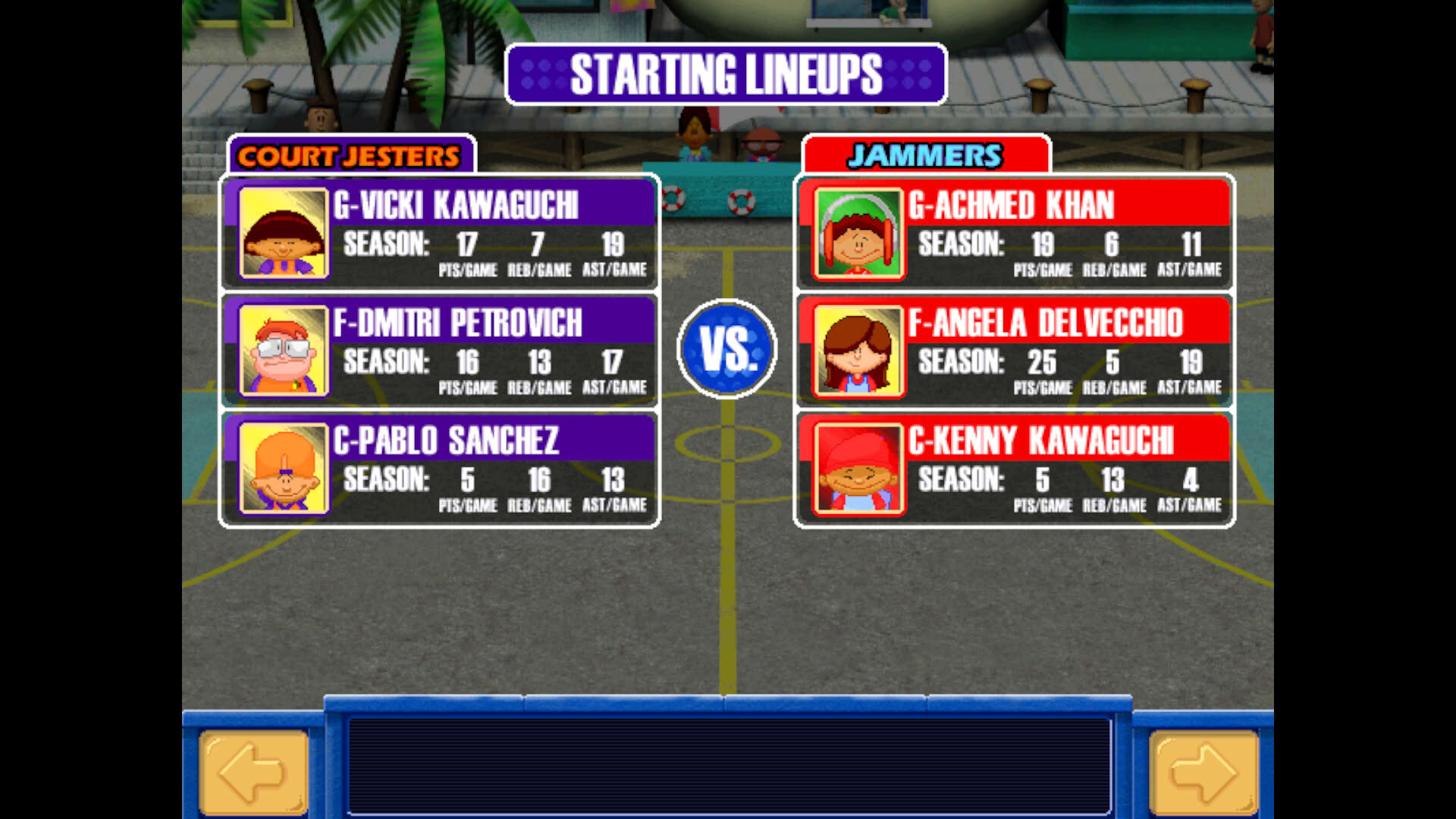 Screenshot for Backyard Basketball ‘01