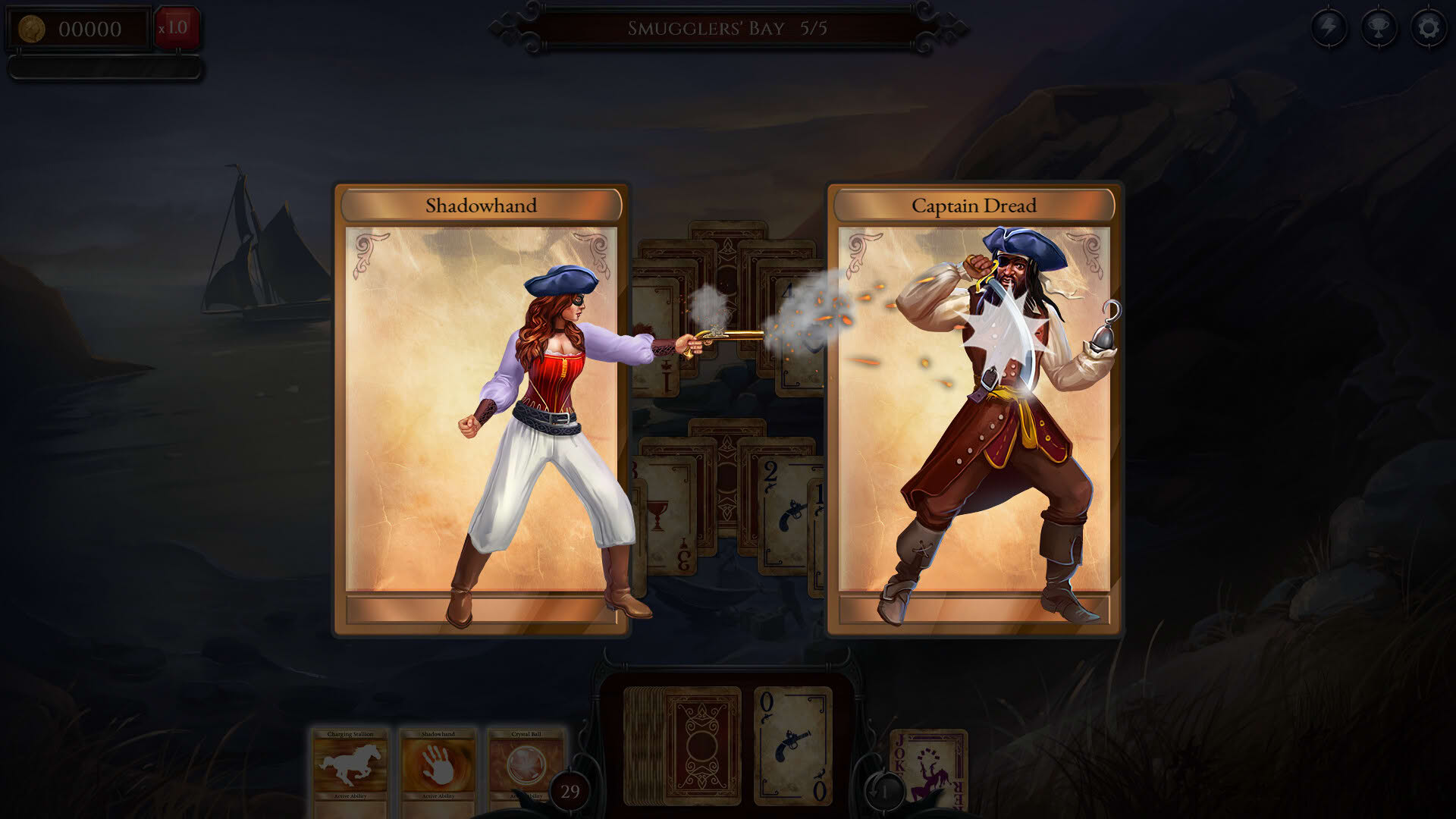 Screenshot for Shadowhand Solitaire