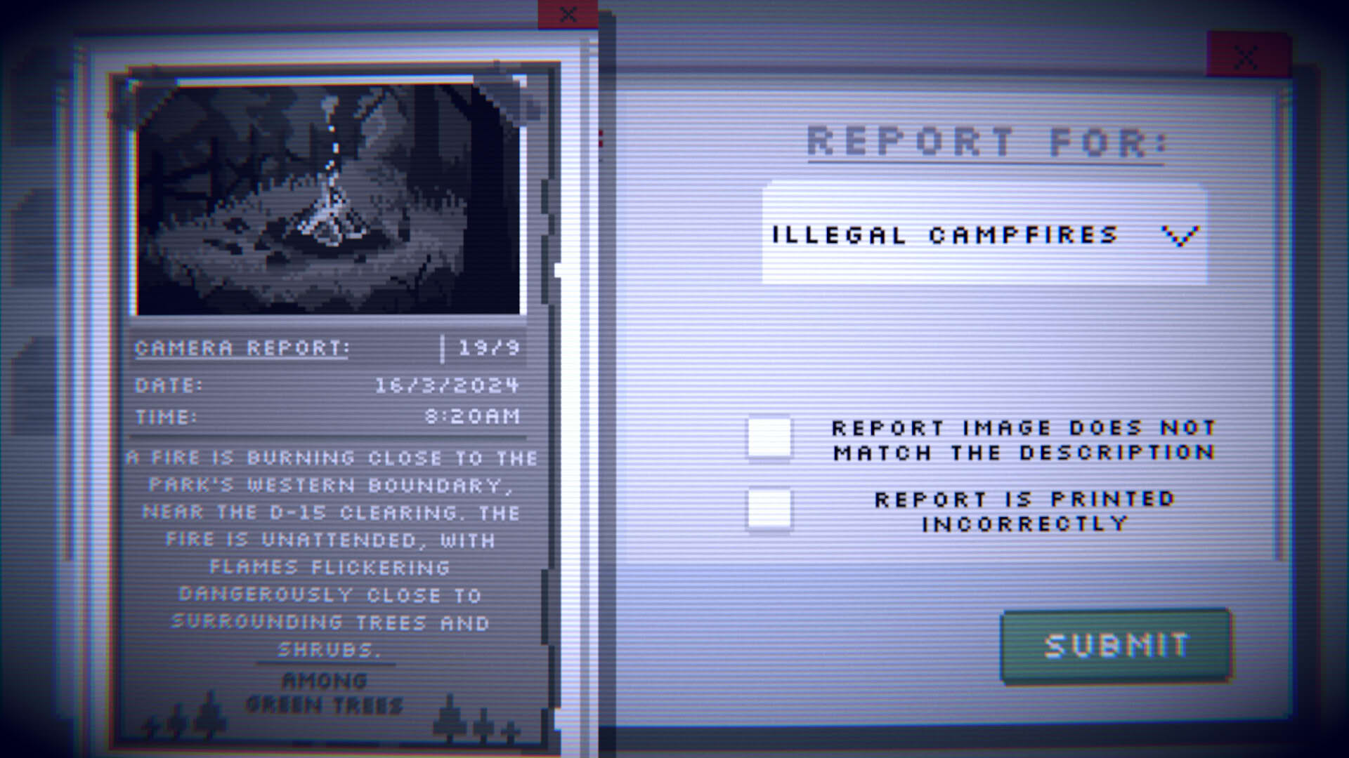 Screenshot for Last Report