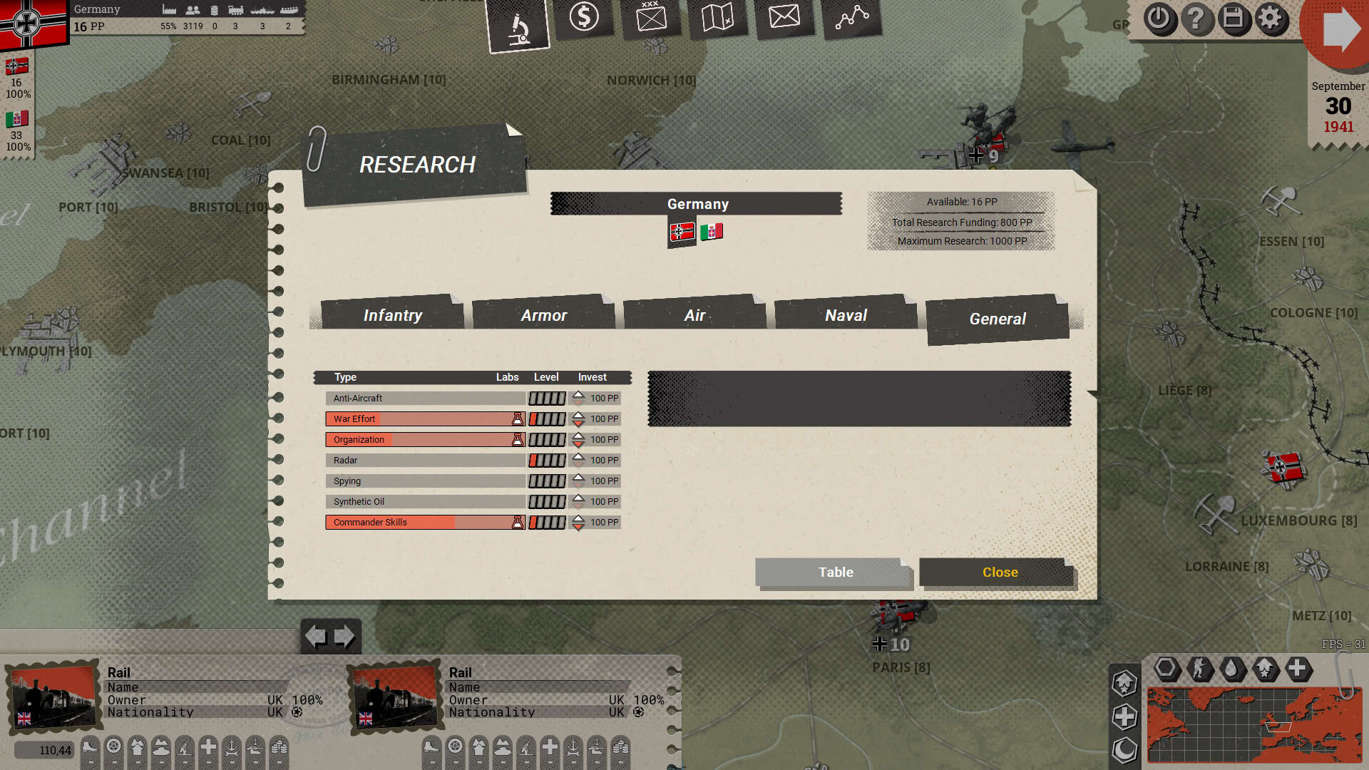 Screenshot for Commander: Europe at War