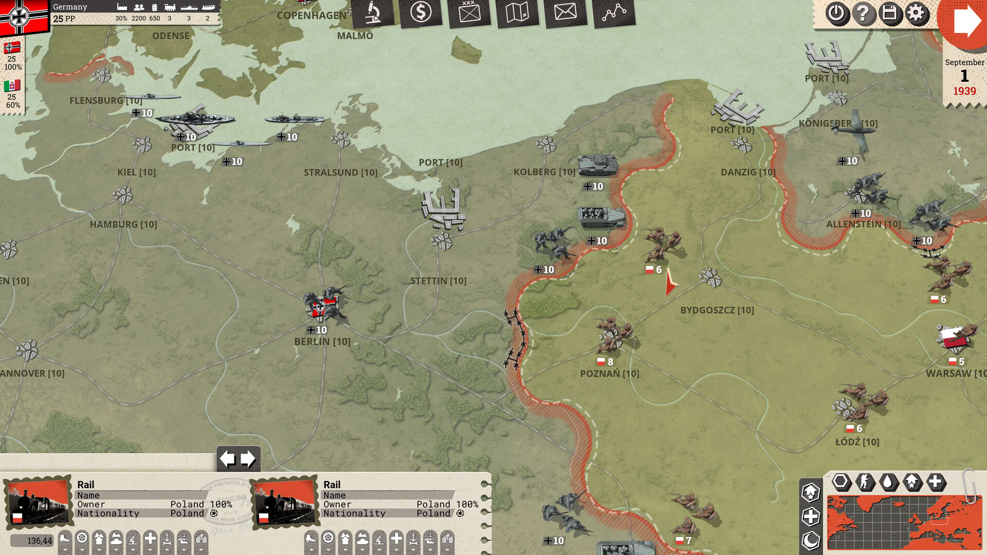 Screenshot for Commander: Europe at War