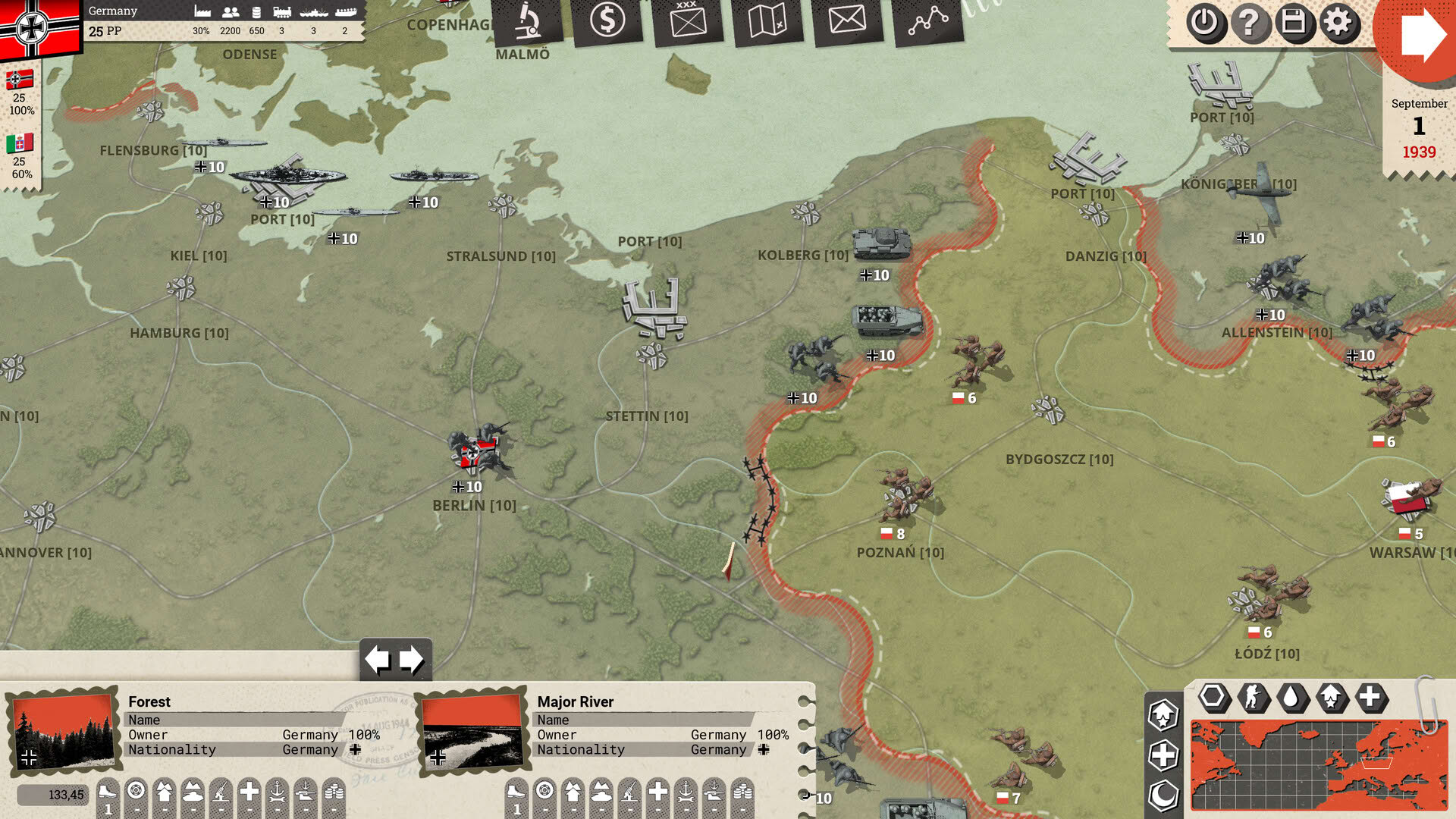 Screenshot for Commander: Europe at War