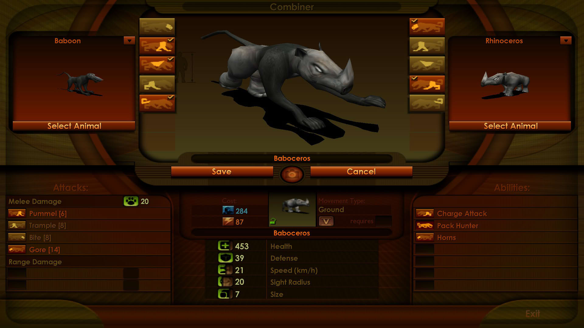 Screenshot for Impossible Creatures