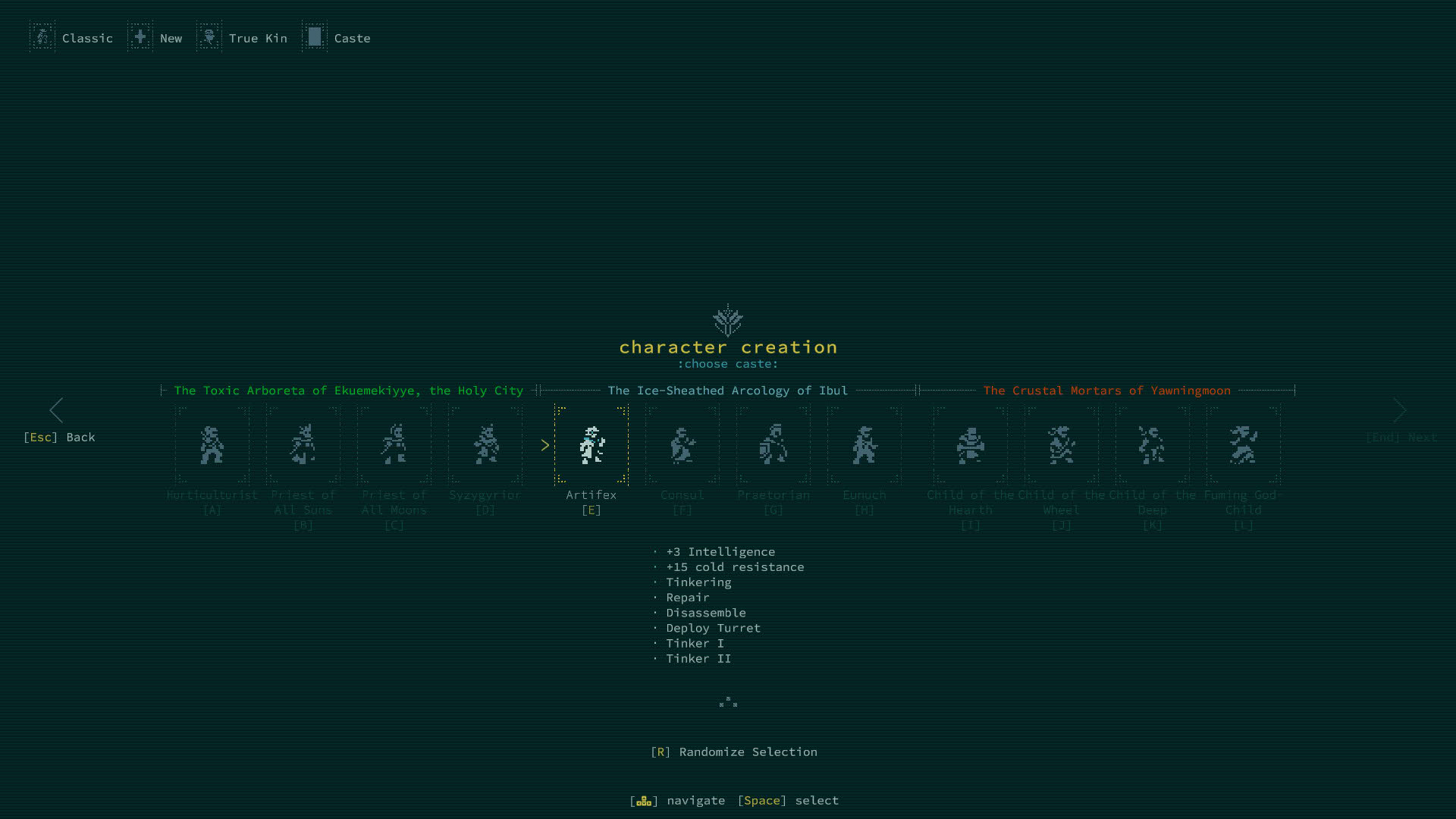 Screenshot for Caves of Qud