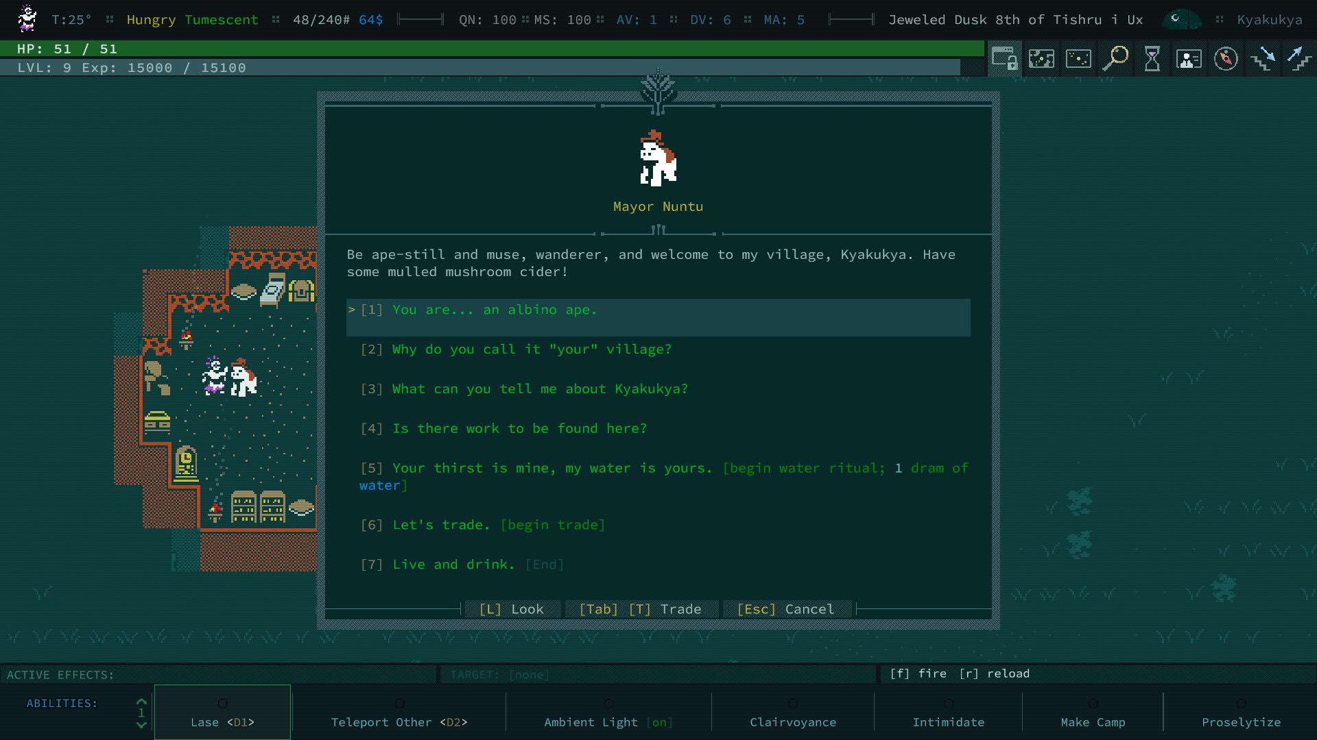 Screenshot for Caves of Qud